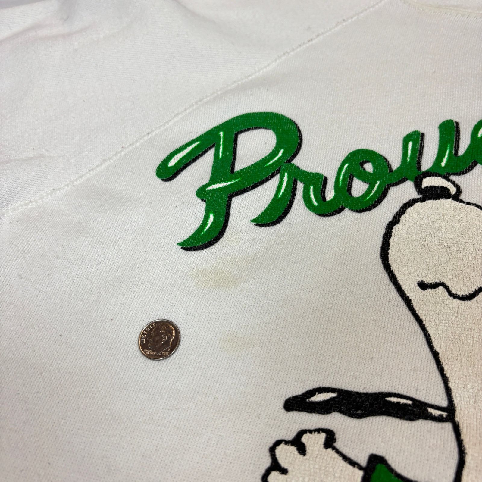 Peanuts Vintage 80s Peanuts Snoopy Ireland Schulz Sweatshirt M Size US M / EU 48-50 / 2 - 8 Thumbnail