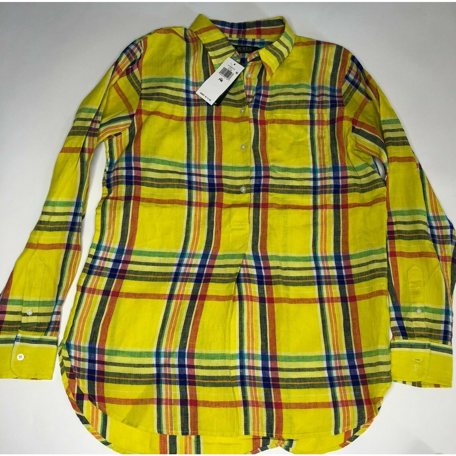 Lauren Ralph Lauren Women's shirt long sleeve Yellow Size PM