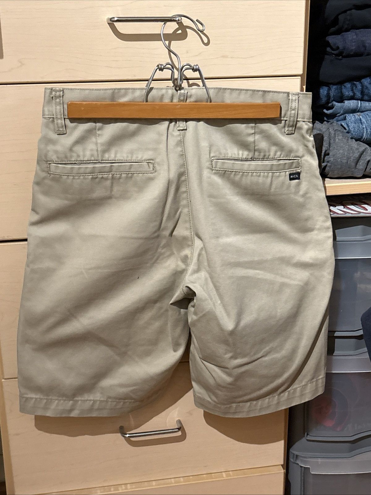 RVCA RVCA Weekender Shorts Mens 30 Waist Beige Size US 30 / EU 46 - 2 Thumbnail
