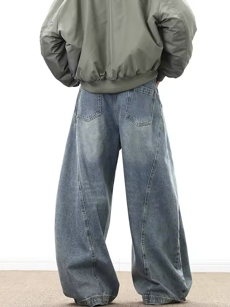 Japanese Brand × Jean Wide Leg Denim Size US 33 - 4 Thumbnail