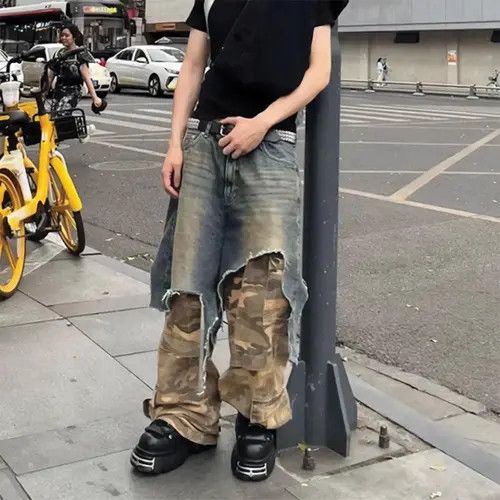 Other Militia Camouflage Denim Jeans Size US 32 / EU 48 - 1 Thumbnail