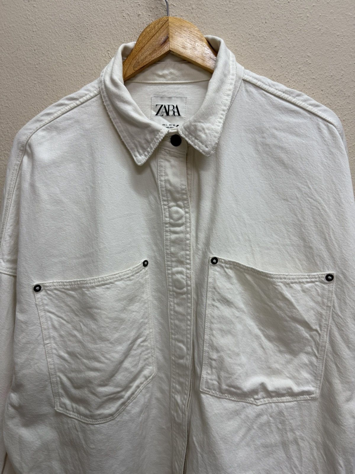 Designer × Zara Zara Overshirt double pocket Size L / US 10 / IT 46 - 15 Thumbnail