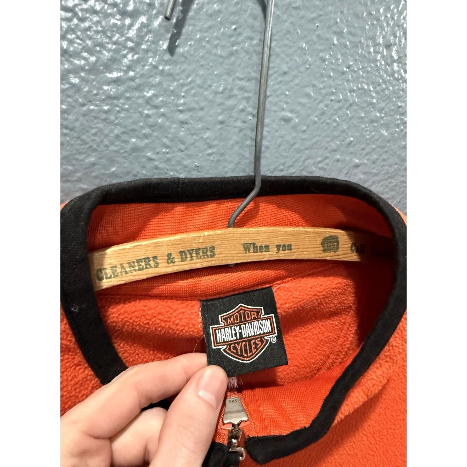 Harley Davidson Harley-Davidson Orange Motorcycle Zip Fleece Sweatshirt XL Men’s Size US XL / EU 56 / 4 - 2 Thumbnail