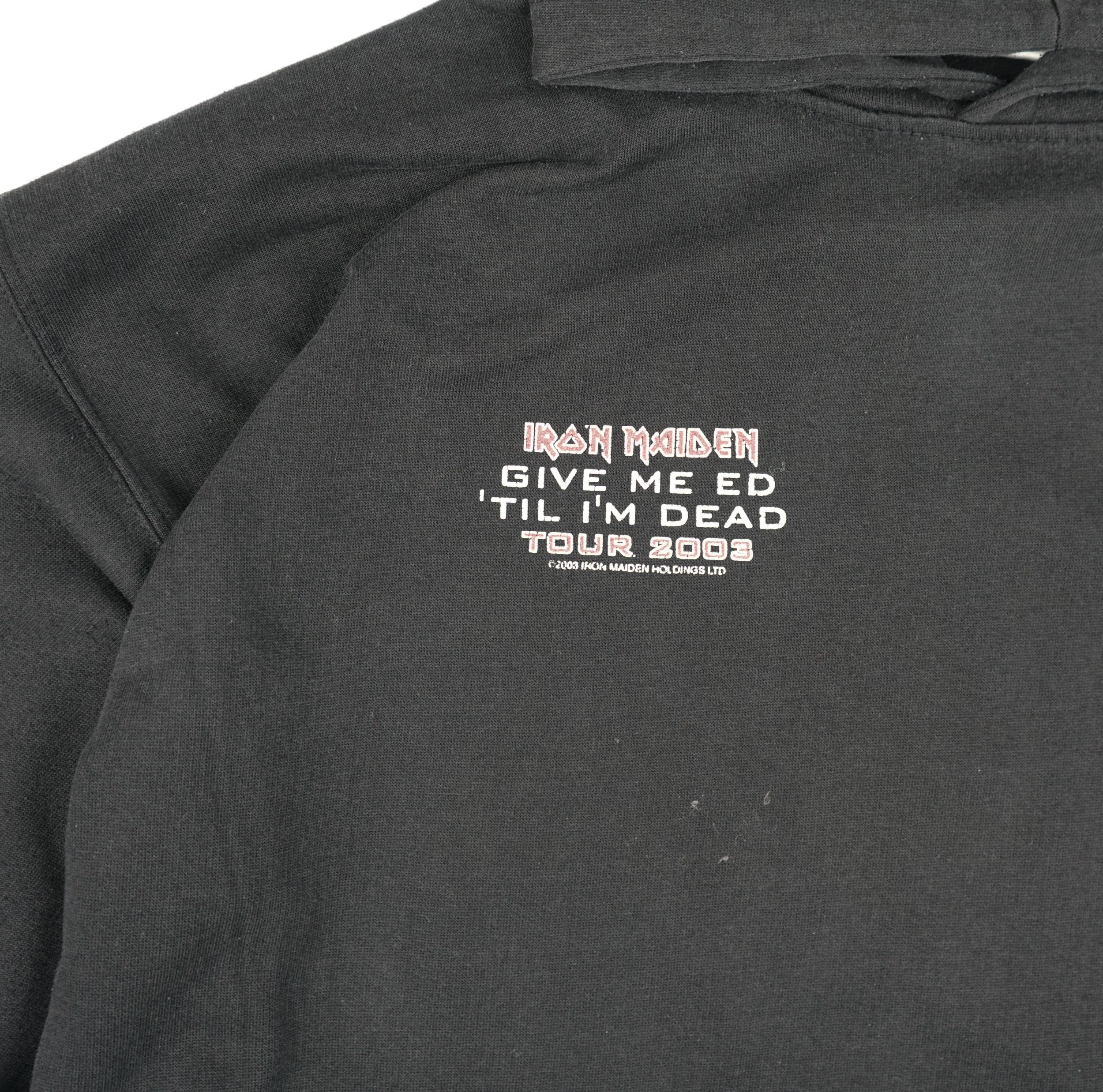 Band Tees × Vintage 2003 Iron Maiden Vintage Hoodie Size US XL / EU 56 / 4 - 6 Thumbnail