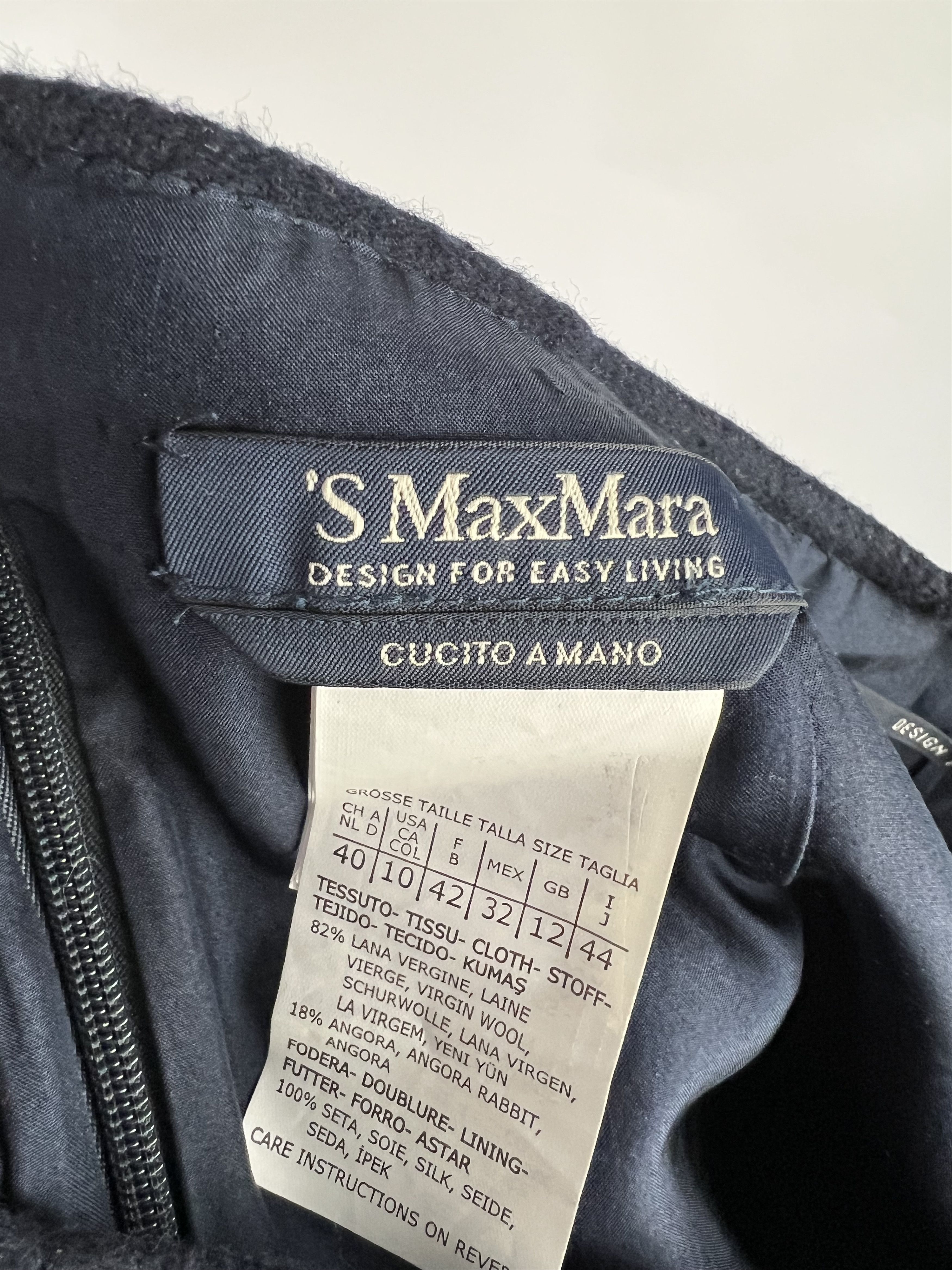 Max Mara S Max Mara Wool Angora Knee Lenght Skirt Silk Lined US10 Size 30" / US 8 / IT 44 - 4 Thumbnail