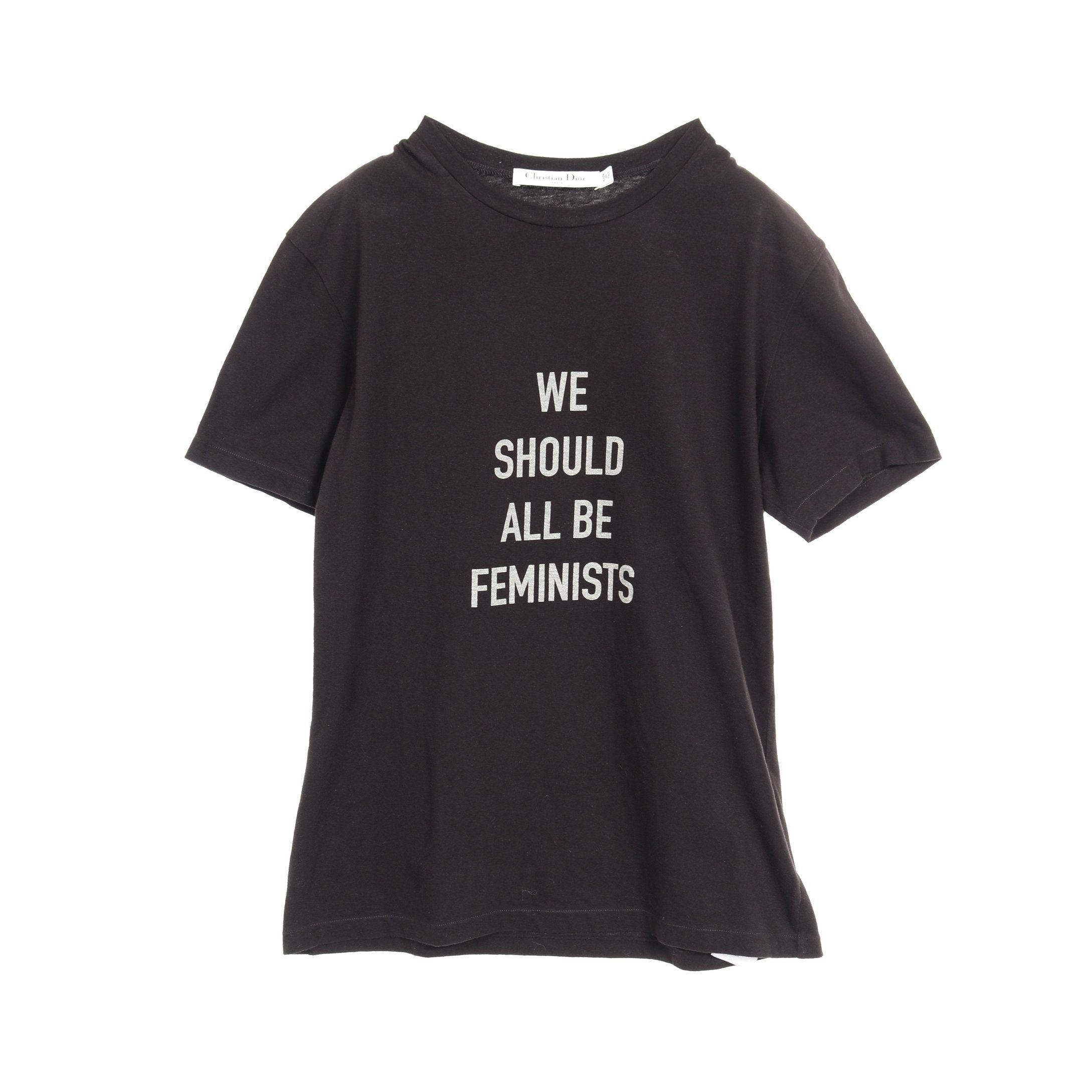 Dior Dior T-Shirt Crew Neck Short Sleeve Cotton Black Size ONE SIZE - 1 Thumbnail