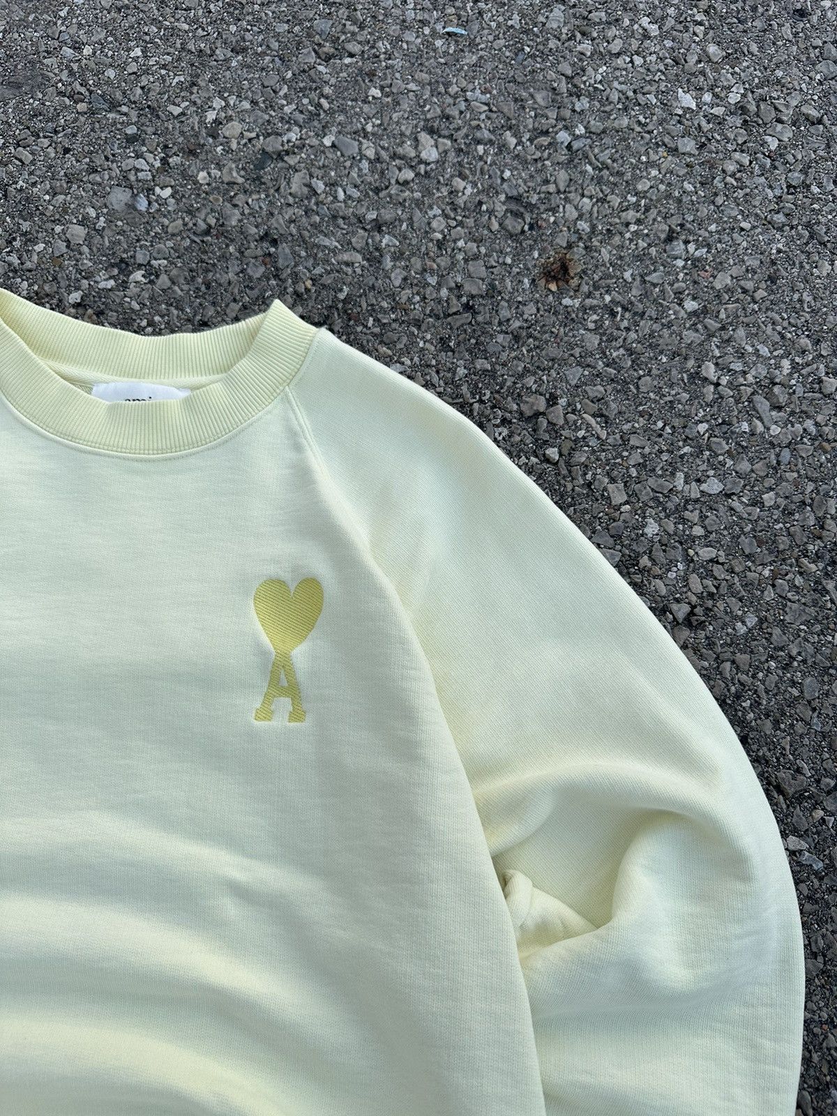 AMI Ami Heart Logo Lemon Sweatshirt Size US S / EU 44-46 / 1 - 3 Thumbnail