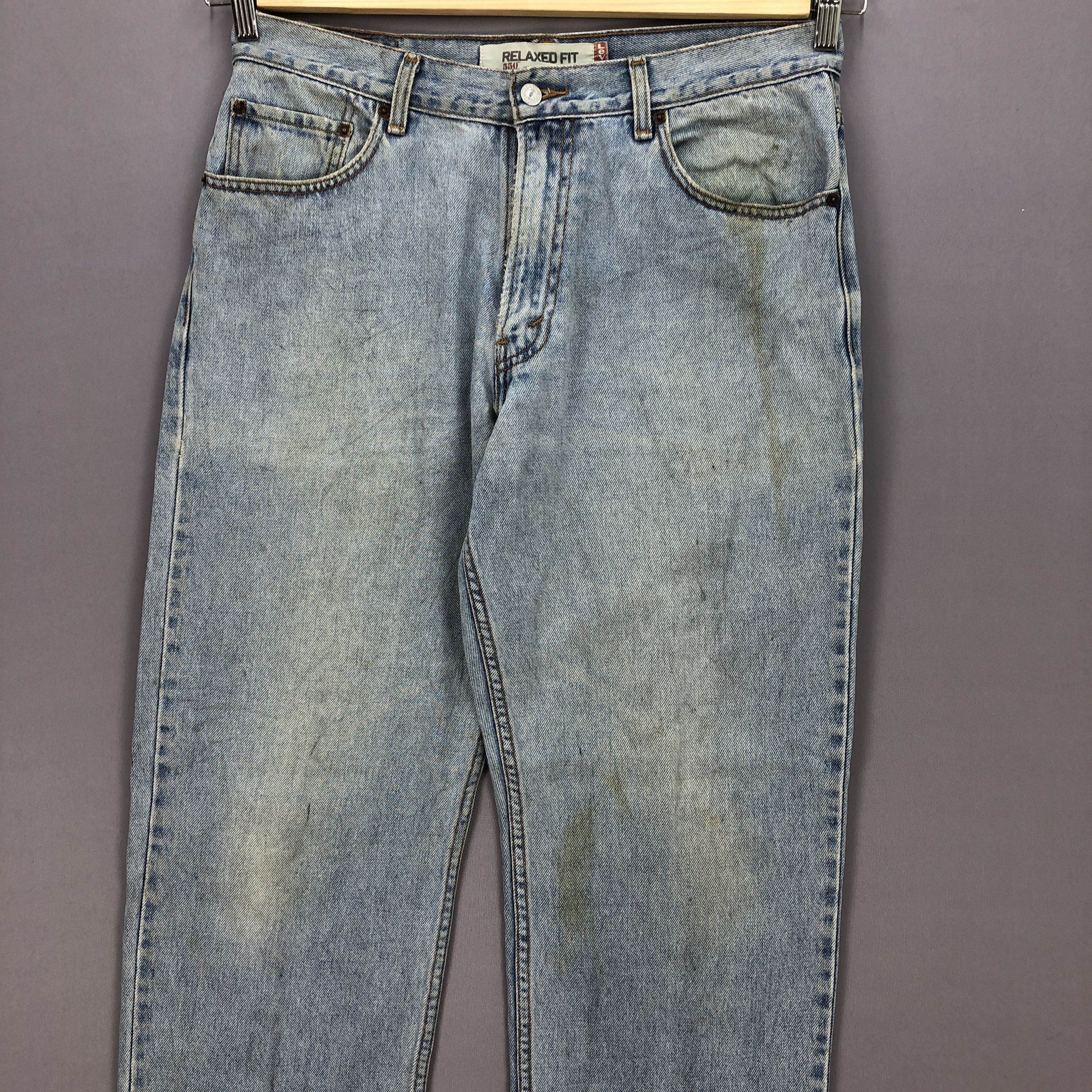Levi's Vintage Y2K Levis Sun Faded Jeans Levi's Light Wash Denim Size US 34 / EU 50 - 3 Thumbnail