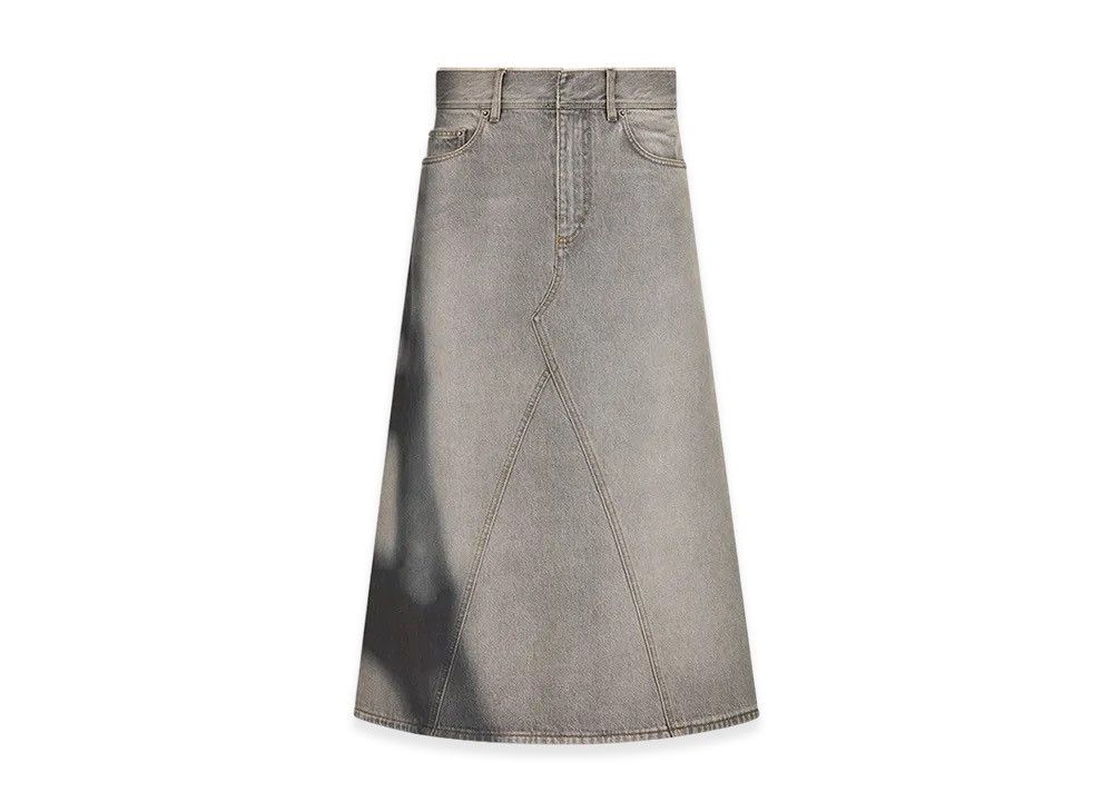 Dior Eiffel Tower Flared Denim Skirt Size 27" / US 4 / IT 40 - 15 Thumbnail