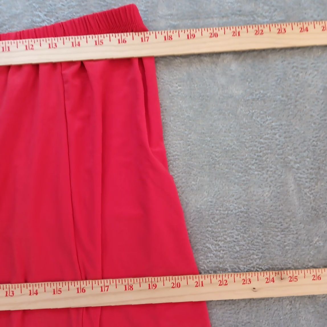 Doublet Slinky Brand Skirt Plus Size 1X Pink Maxi Long Pull On Elastic Waist Slit Women Size 40" / US 18 - 2 Thumbnail