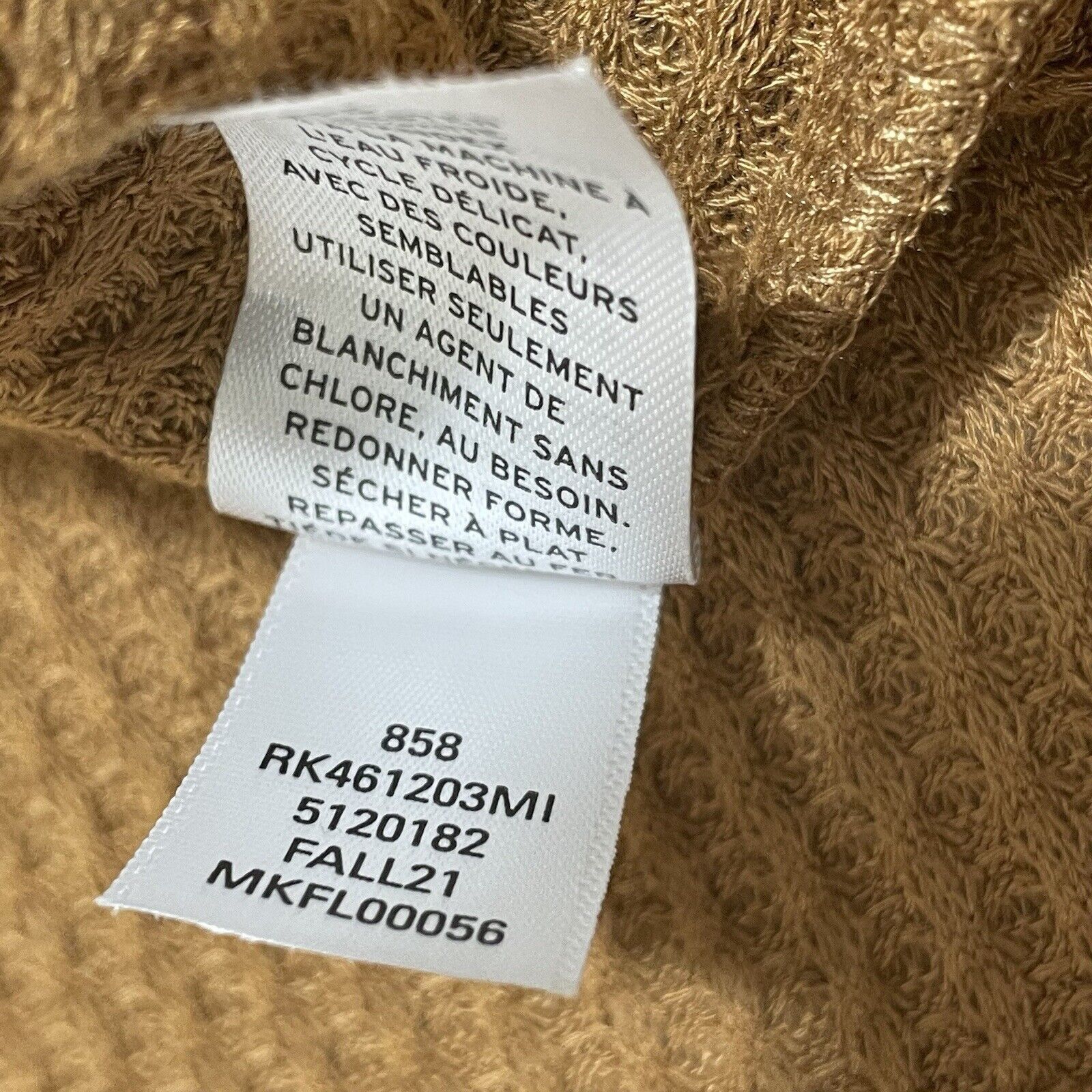 Nordstrom Abound Pullover Sweater Brown Long Sleeve Notch Neck Knit Size L / US 10 / IT 46 - 15 Thumbnail
