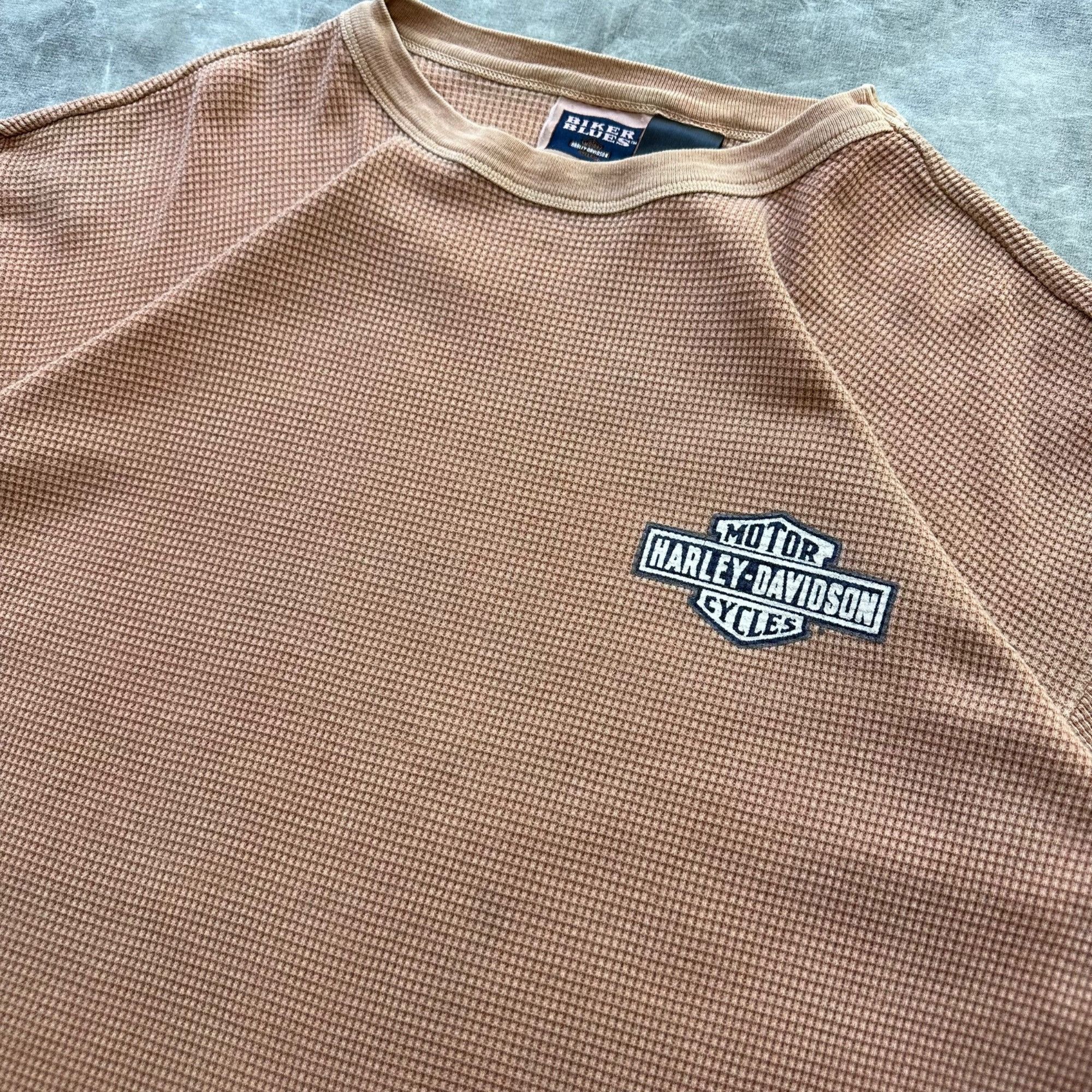 Harley Davidson × Vintage Vintage 90s Biker Blues Harley Davidson Thermal Longsleeve S Size US L / EU 52-54 / 3 - 4 Thumbnail