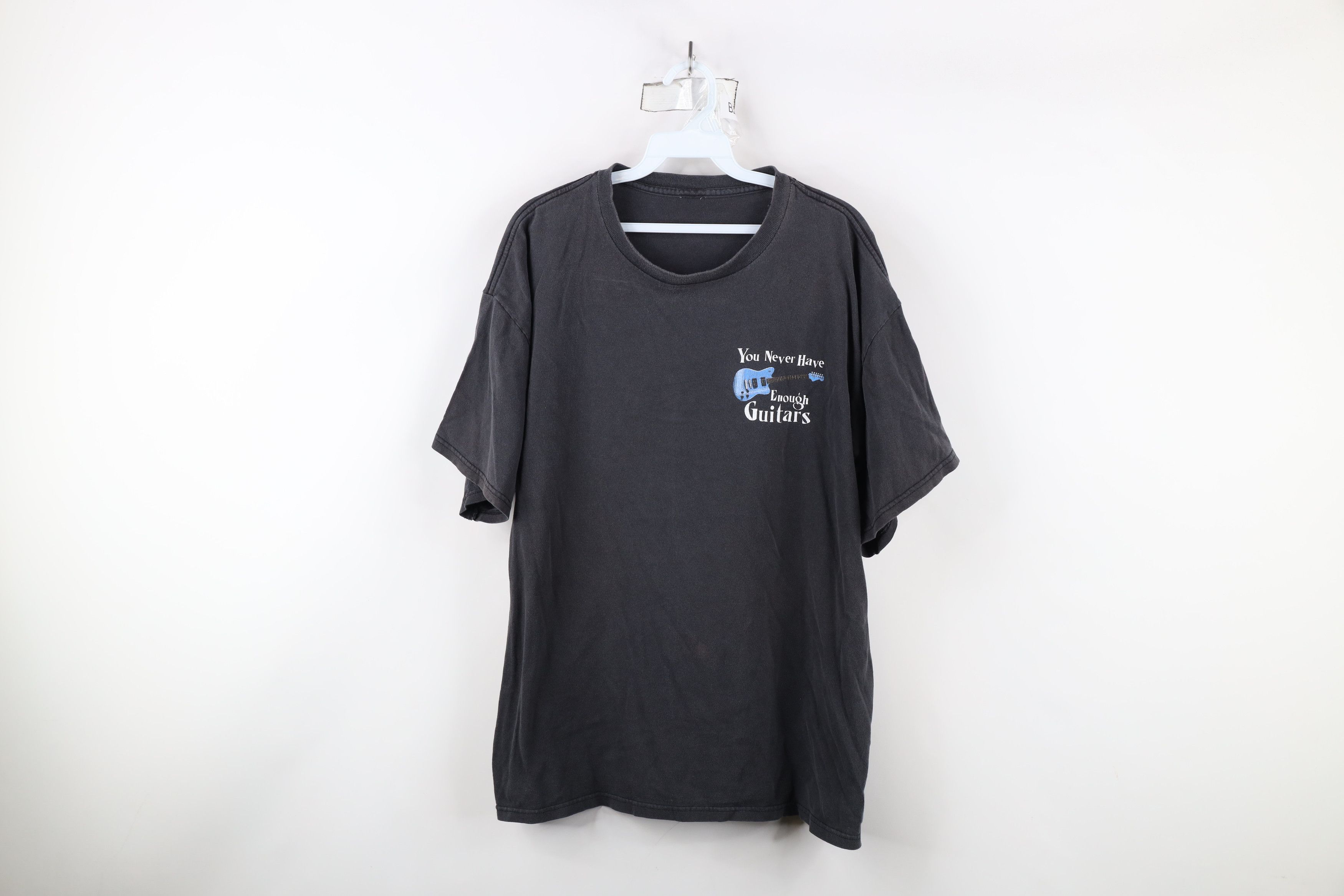 Vintage Vintage 90s Y2K Streetwear Never Have Enough Guitars T-Shirt Size US XL / EU 56 / 4 - 1 Thumbnail