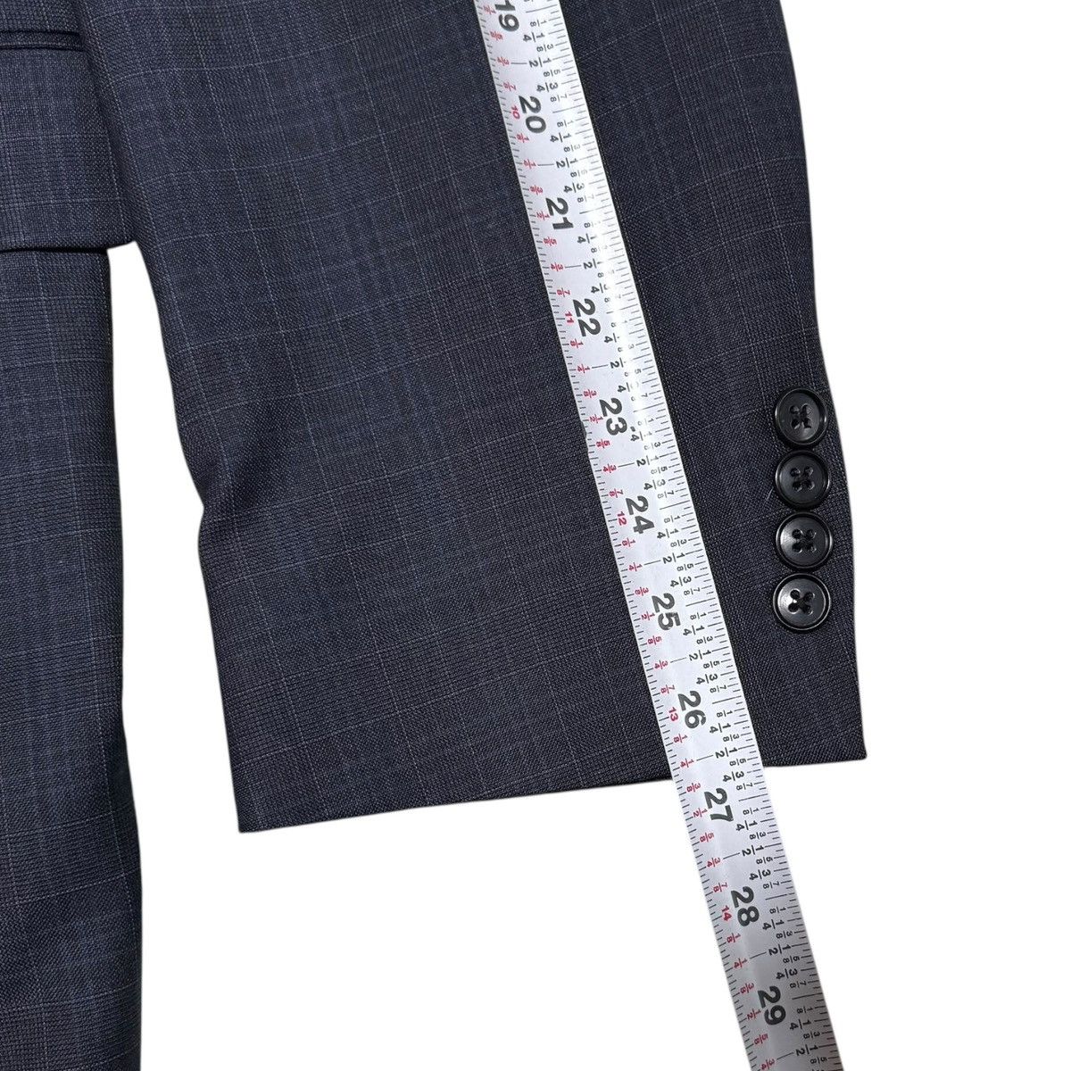Hart Schaffner Marx Dillards Hart Schaffner Marx Navy Crosshatch Wool Blazer 44L Size 44L - 13 Thumbnail
