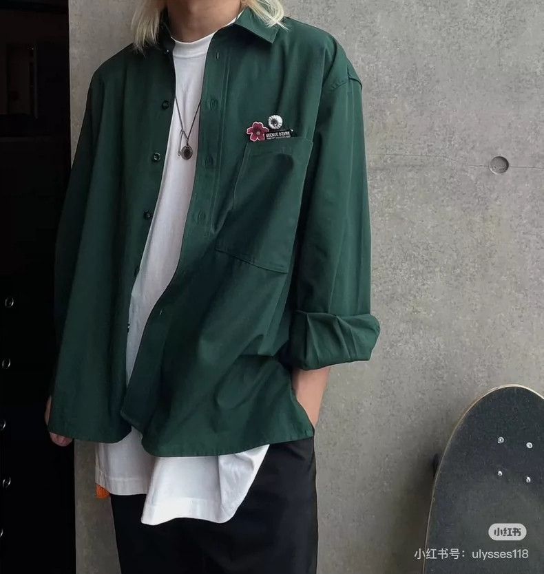 Song For The Mute Song For The Mute Men's badge long-sleeved shirt Size US S / EU 44-46 / 1 - 9 Thumbnail