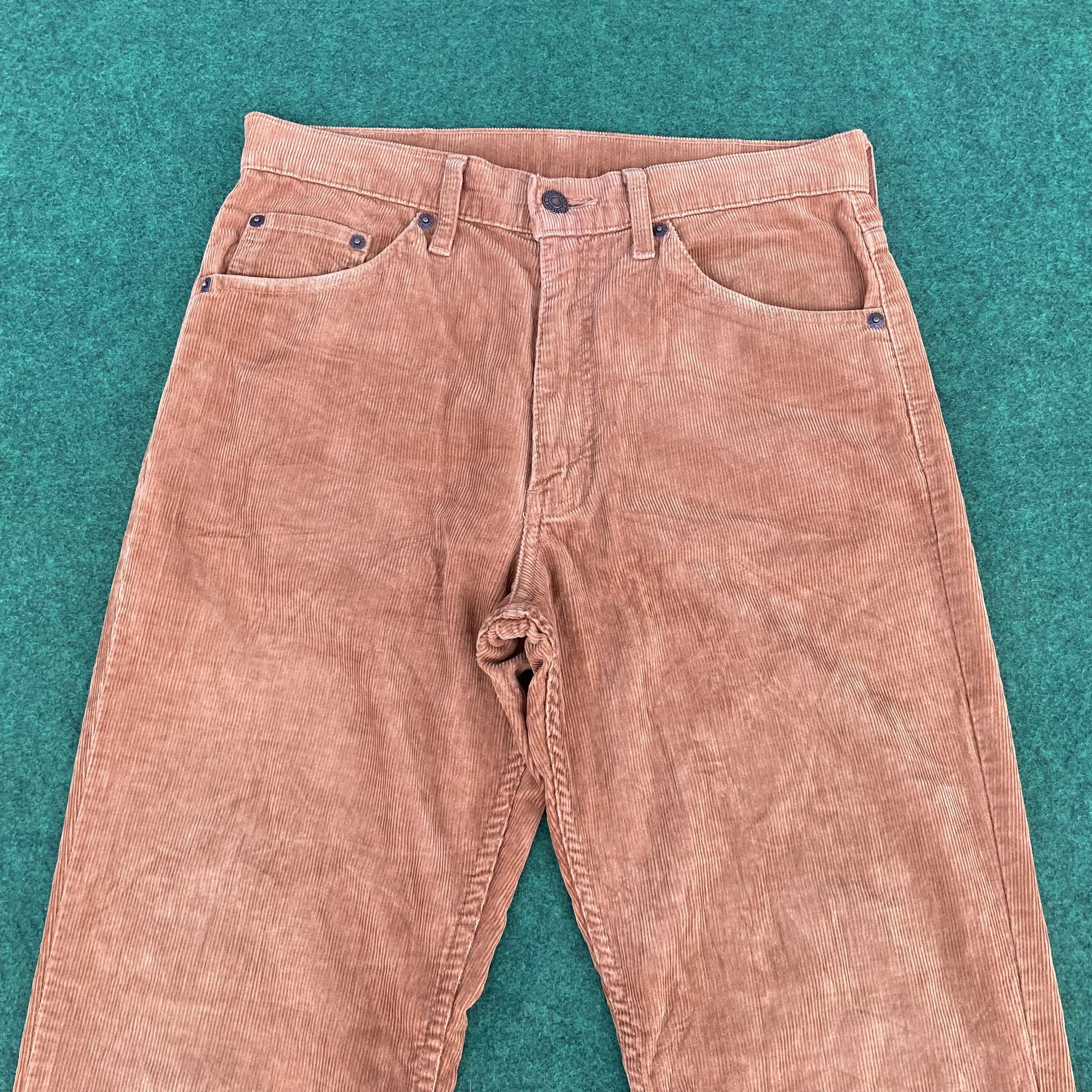 Designer × Levi's × Vintage Vtg Levis 517 Corduroy Sz 29 Bootcut Flared Faded Jeans Size US 29 - 3 Thumbnail
