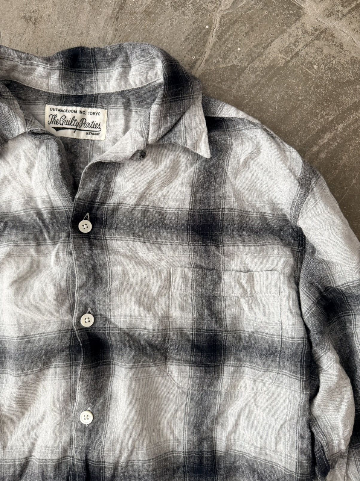 Wacko Maria Wacko Maria Check Open Collar Shirt Kapital Our Legacy Beams Size US L / EU 52-54 / 3 - 3 Thumbnail