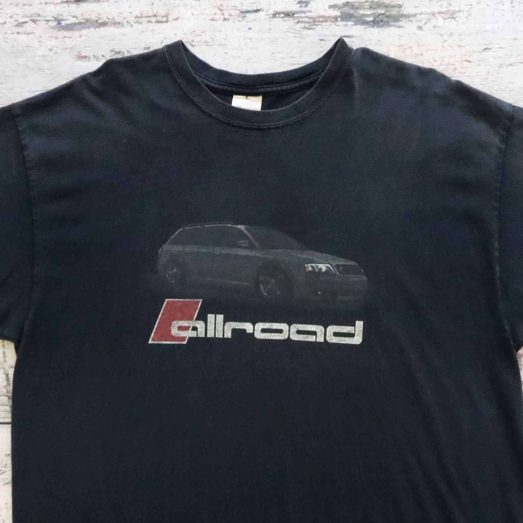 Gildan VINTAGE Audi Allroad Car Tshirt Shirt XL Black Automotive S4 S5 Mens Size US XL / EU 56 / 4 - 2 Thumbnail