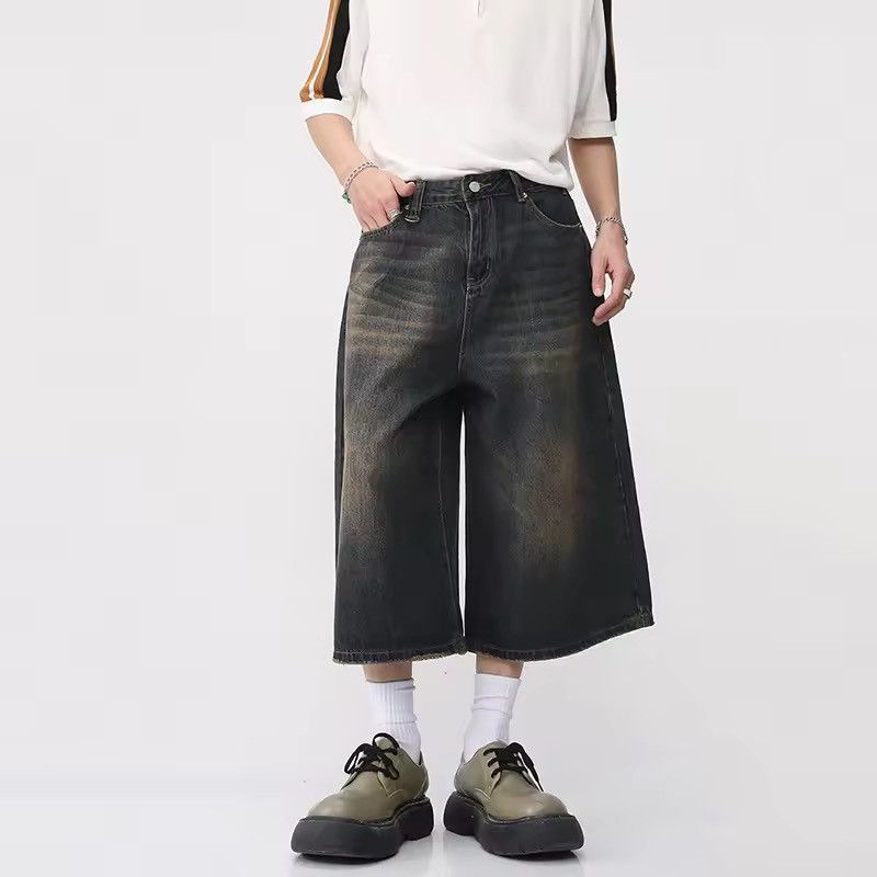 Japanese Brand Wide Leg Baggy Jeans Denim Size US 33 - 2 Thumbnail