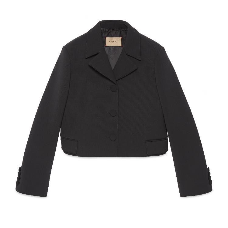 Gucci o1loc1c0226 769986 Wool Neoprint Jacket in Black Size XS / US 0-2 / IT 36-38 - 1 Thumbnail