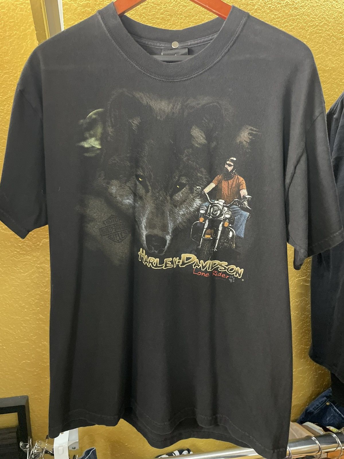 Vintage 90’s 1991 Harley Davidson Motorcycles Lone Wolf T-shirt hotsell Size XL