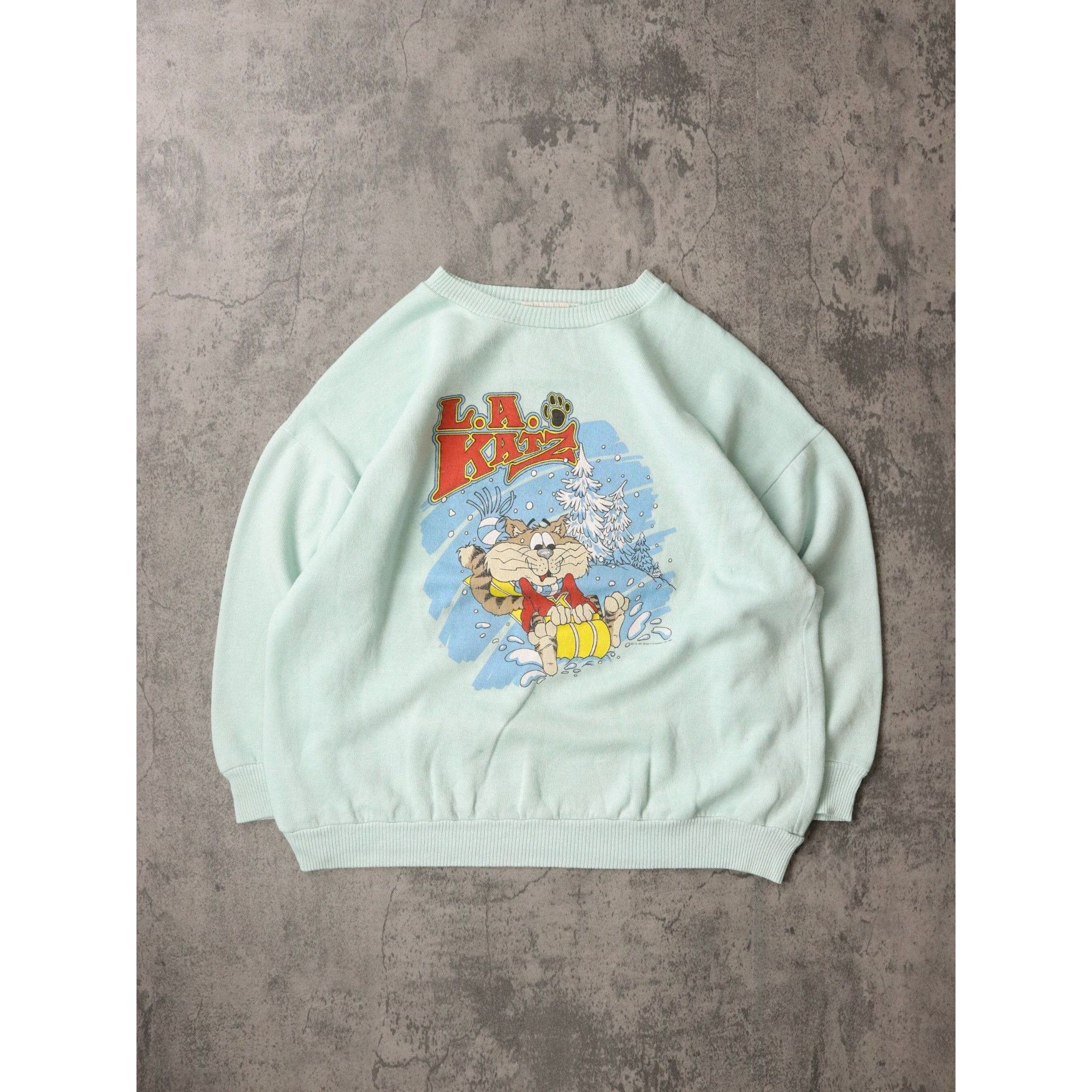 Cartoon Network × Vintage 80s Vintage L.A. Katz Sweatshirt Size M / US 6-8 / IT 42-44 - 1 Thumbnail