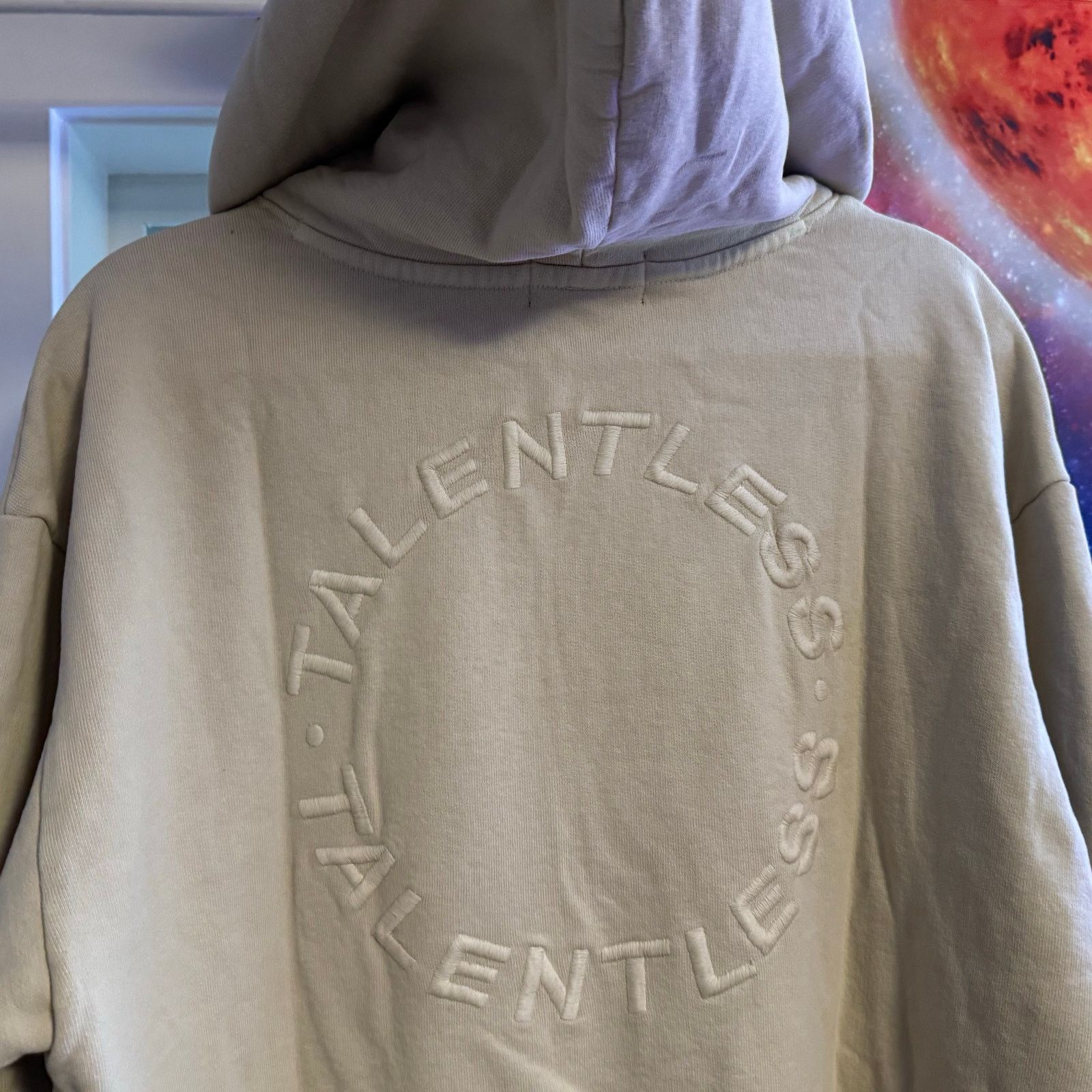 Talentless •NWT• TALENTLESS embroidered Logo Hoodie in Bone • Large Size US L / EU 52-54 / 3 - 2 Thumbnail