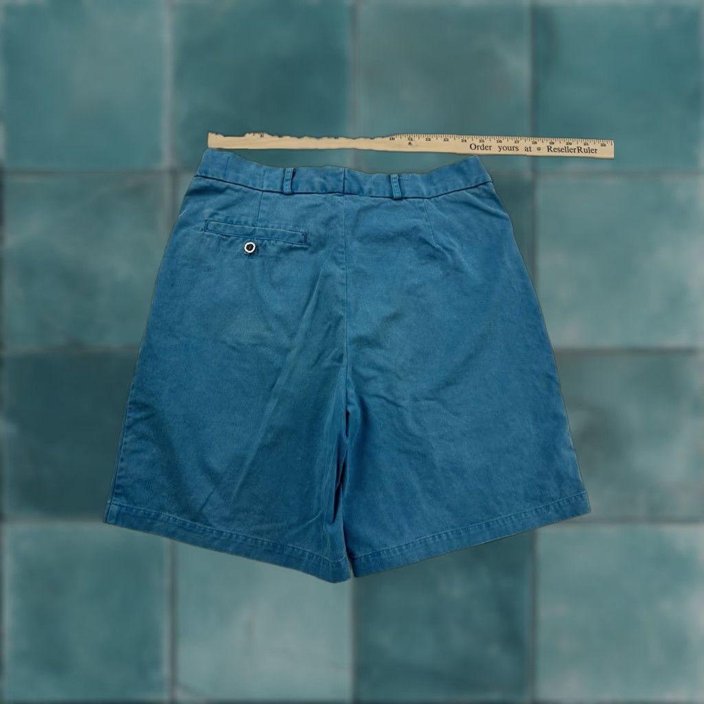 Vintage VINTAGE Lobo Pendleton Pleated Shorts Mens 32 Blue Bermuda Men 32 Blue Size US 32 / EU 48 - 1 Thumbnail