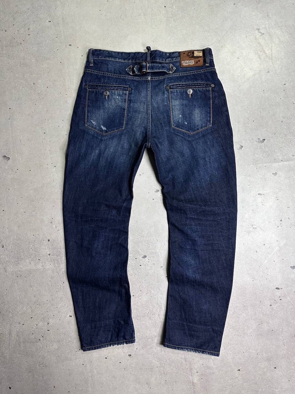 Dsquared2 Dsquared2 Dark Blue Denim Jeans Size 50 Italy Plaid Cuff Y2K Size US 34 / EU 50 - 1 Thumbnail