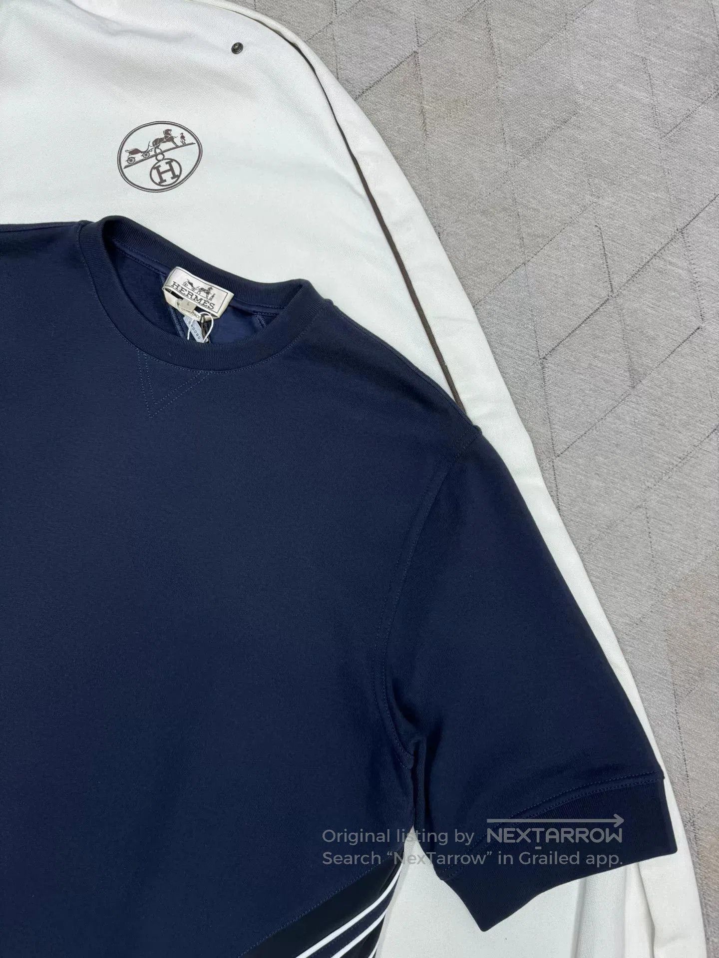 Hermes Hermes 2024 SS Spliced Short-Sleeve Sweatshirt. Size US L / EU 52-54 / 3 - 3 Thumbnail