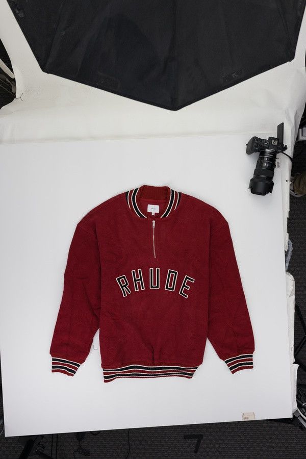 Rhude Varsity Quarter-Zip SIZE XXL Size US XXL / EU 58 / 5 - 1 Thumbnail