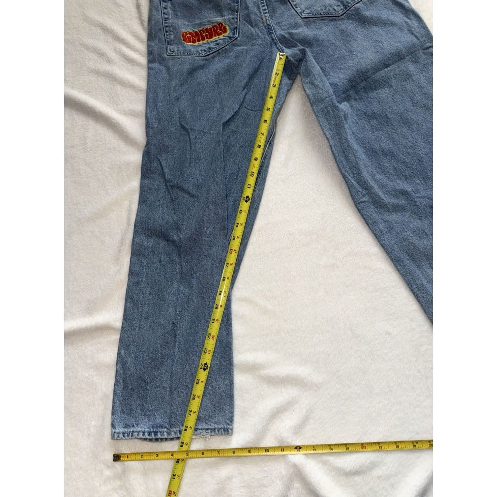 Empyre VINTAGE Empyre Jeans Men’s Relaxed Baggy Skater Jeans 34 Blue Embroidered Size US 34 / EU 50 - 6 Thumbnail
