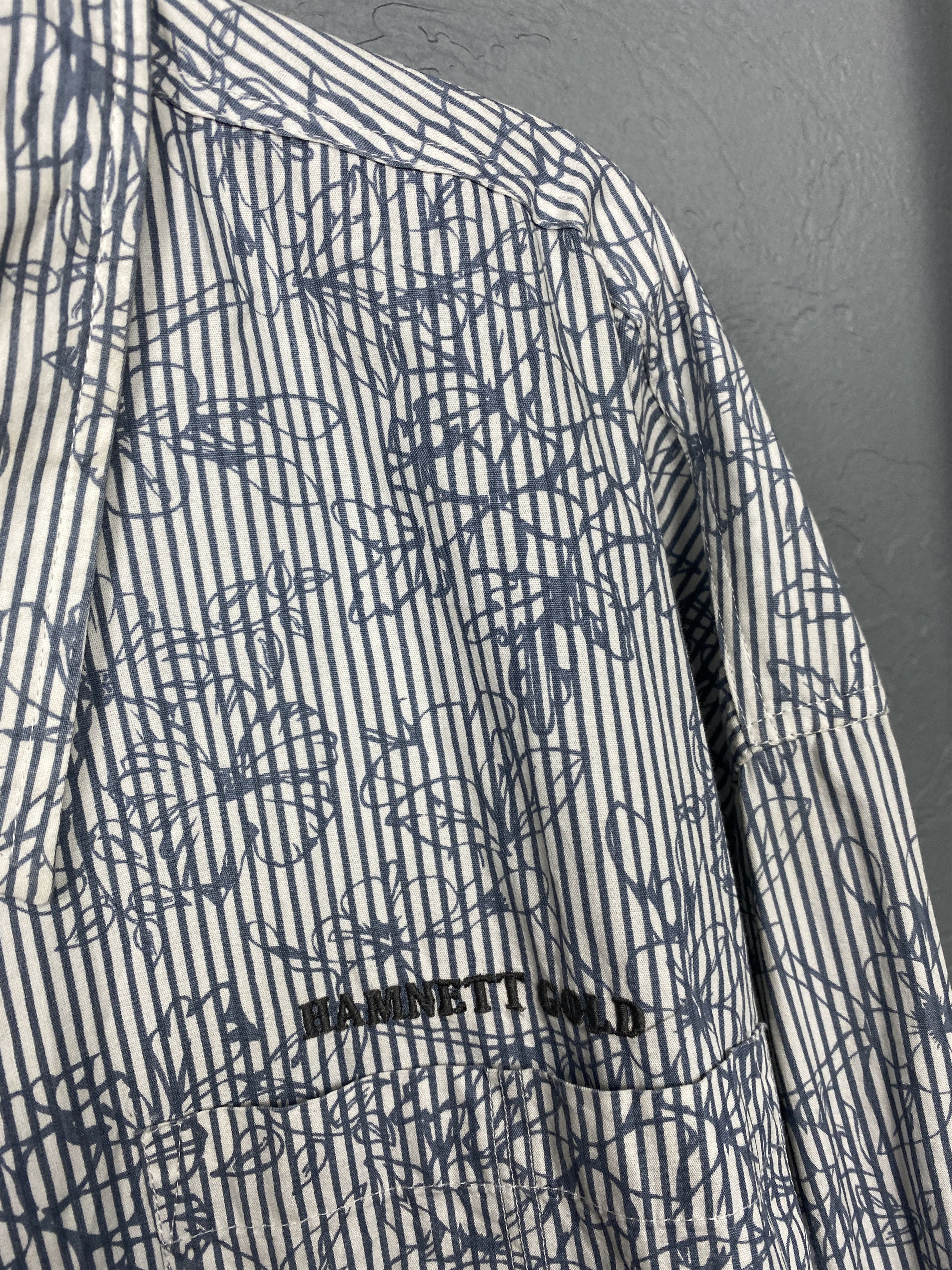 Katharine Hamnett London Katharine Hamnett London Gold Mens Long Sleeve Shirt 5XL Size US XXL / EU 58 / 5 - 3 Thumbnail