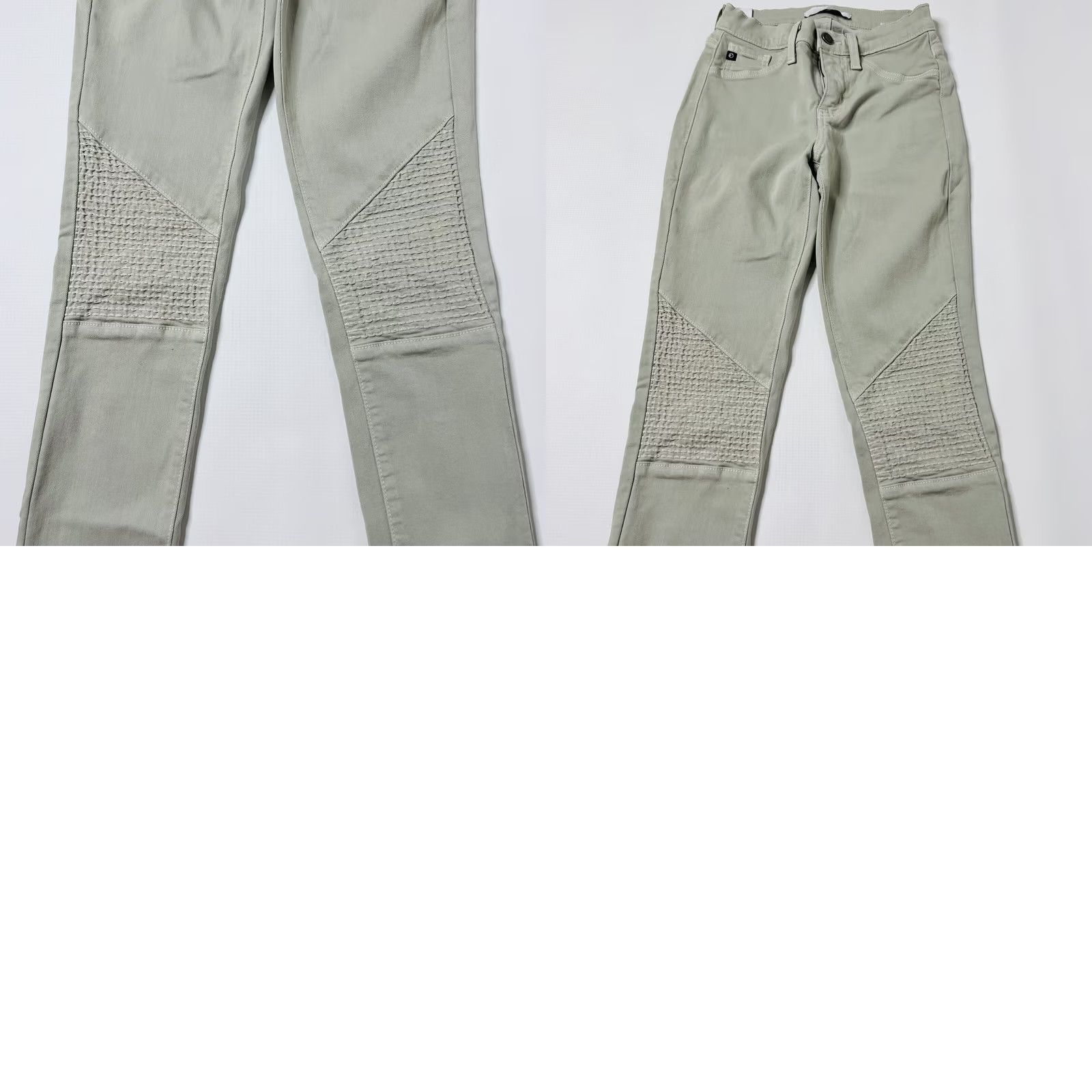 Vintage KanCan Estilo Moto Jeans Women's Skinny Jeans 24x29 Sage Green Low Rise 5-Pocket Design Mens Women Brand KanCan Size 42" / US 20 - 9 Thumbnail