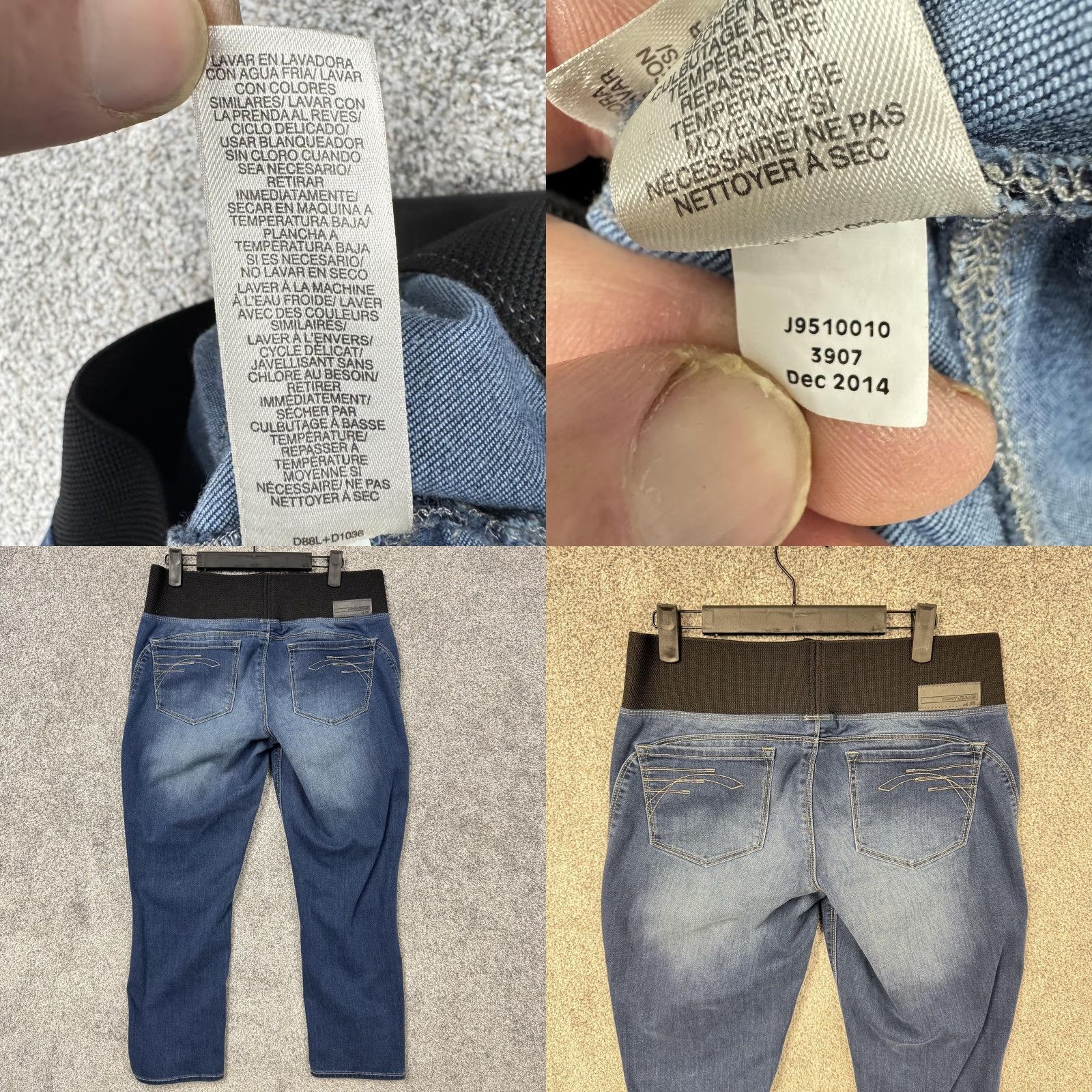 DKNY DKNY Jeans Jegging Womens 10 Blue Medium Wash Pull On Elastic Waist Denim Ankle Size 32" / US 10 / IT 46 - 8 Thumbnail