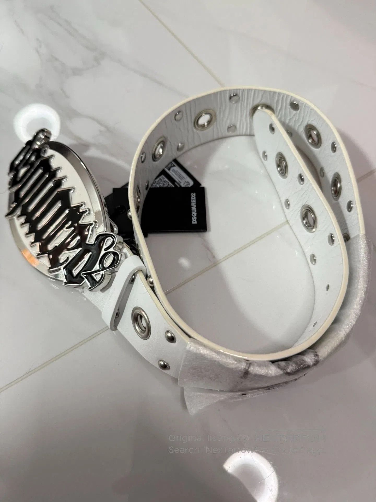 Dsquared2 Dsquared2 Sanskrit Metal Buckle Belt. Size ONE SIZE - 4 Thumbnail