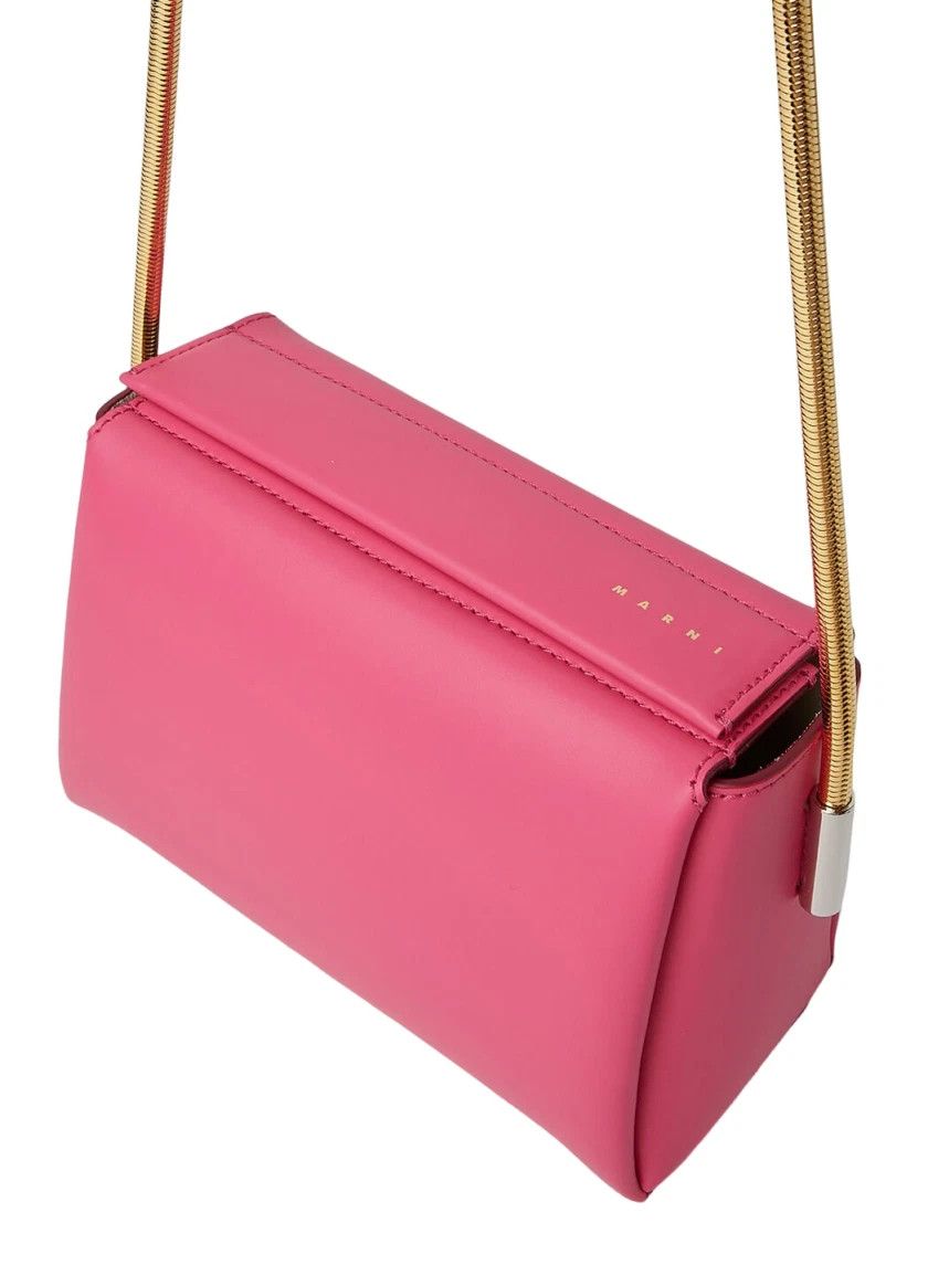 Marni MARNI Toggle Small Pink Leather Shoulder Bag New Size ONE SIZE - 4 Thumbnail