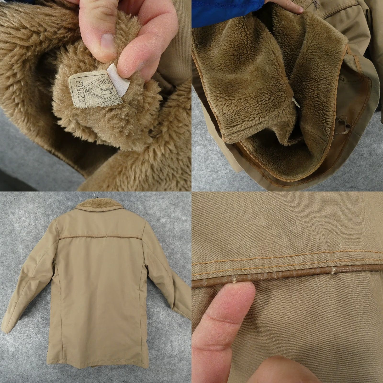 McGregor VINTAGE McGregor Mens Jacket Chore Coat 38 Brown Sherpa Lined Button Up Overcoat Size US XXS / EU 40 - 9 Thumbnail