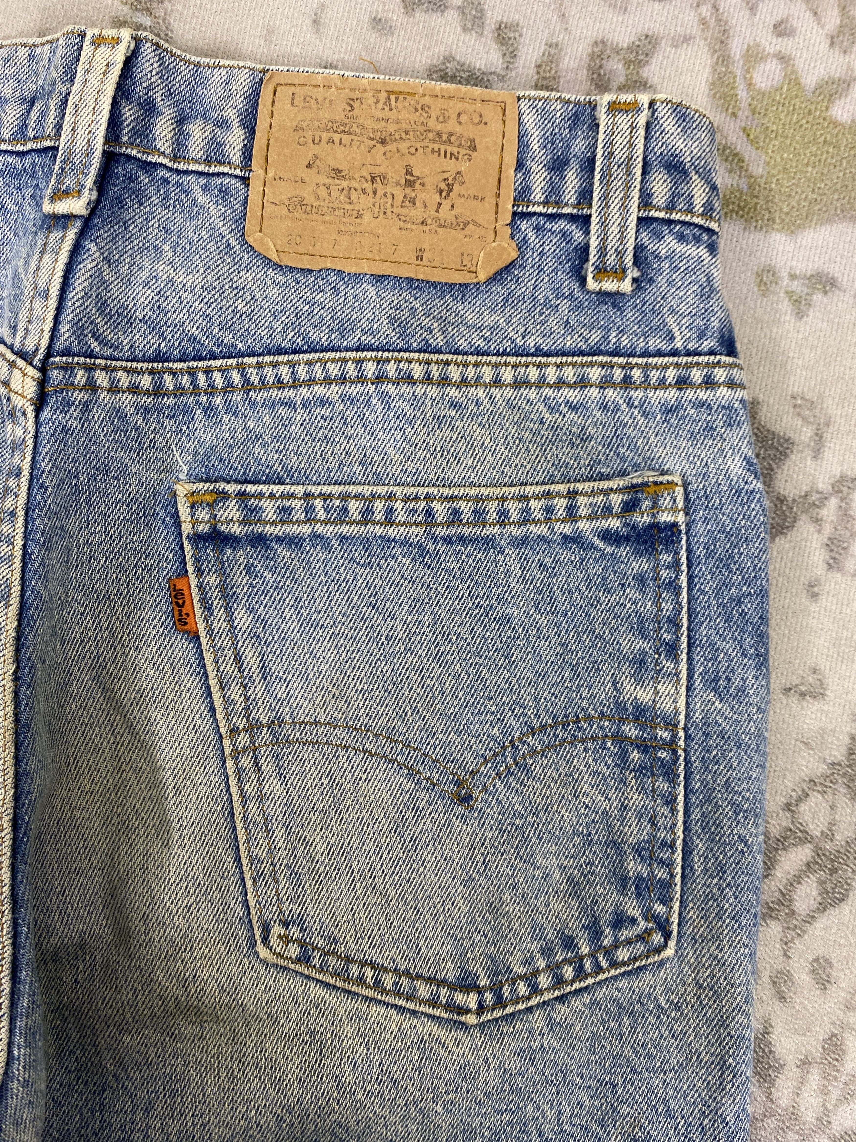 Levi's Vintage Levi's Orang Tab Jeans 30x29.5 Denim JN3495 Size US 30 / EU 46 - 10 Thumbnail