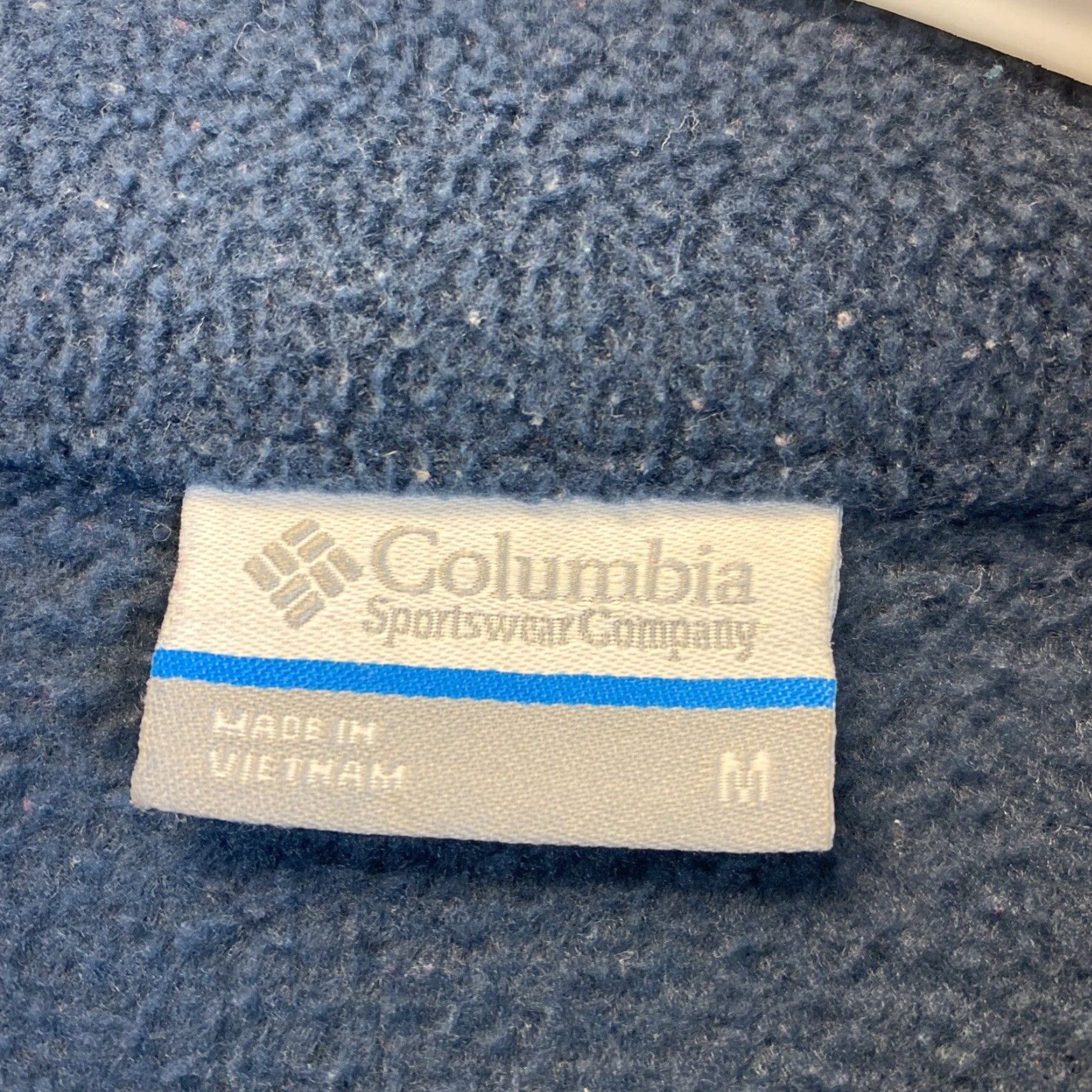 Vintage Columbia Indigo Blue Fleece Full Zip Mock Neck Jacket Size Medium /70-6 Size M / US 6-8 / IT 42-44 - 4 Thumbnail