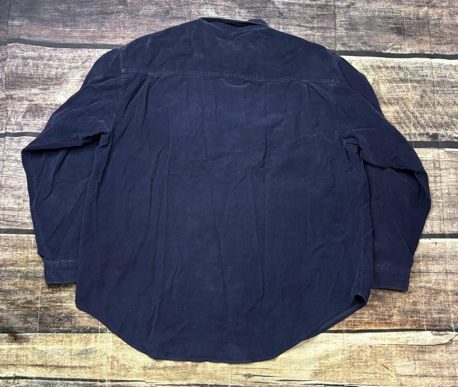 Northwest Territory VTG Northwest Territory Shirt Mens 2XL Corduroy Blue Cotton Size US XXL / EU 58 / 5 - 3 Thumbnail