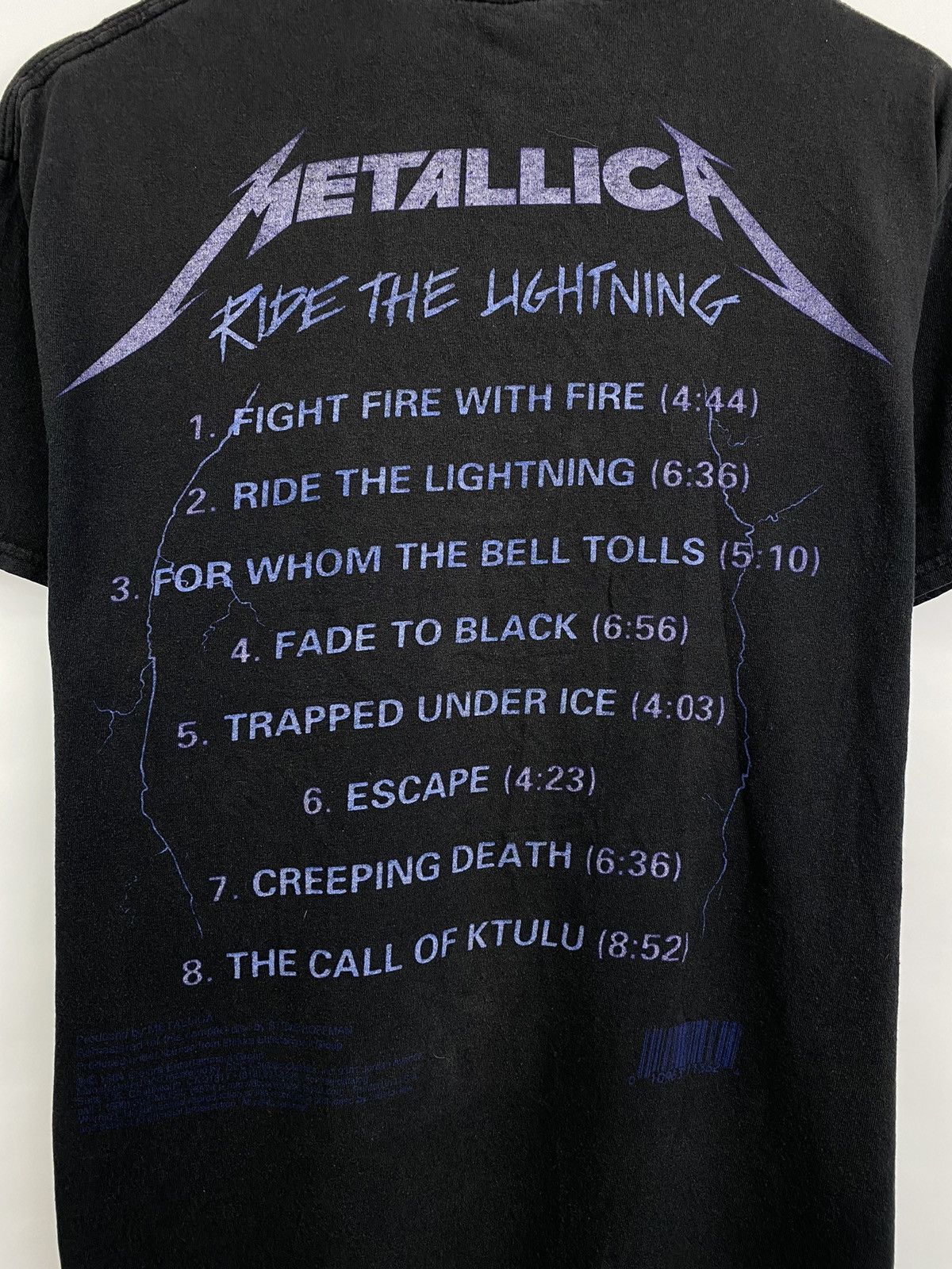 Band Tees × Metallica × Vintage Vintage Metallica Ride the Lightning rare retro t-shirt Y2K Size US M / EU 48-50 / 2 - 8 Thumbnail