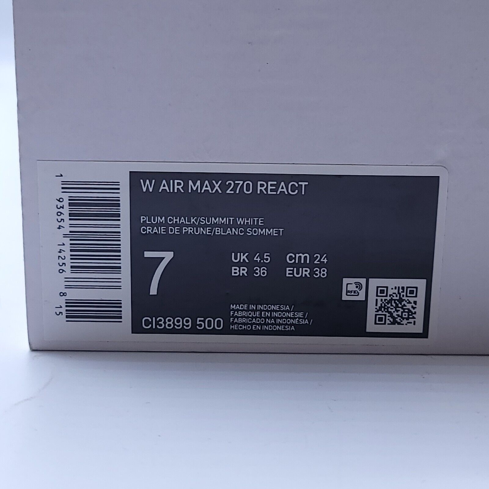 Nike Nike Air Max 270 React Athletic Shoe Women Size 7 CI3899-500 Size US 7 / IT 37 - 10 Thumbnail