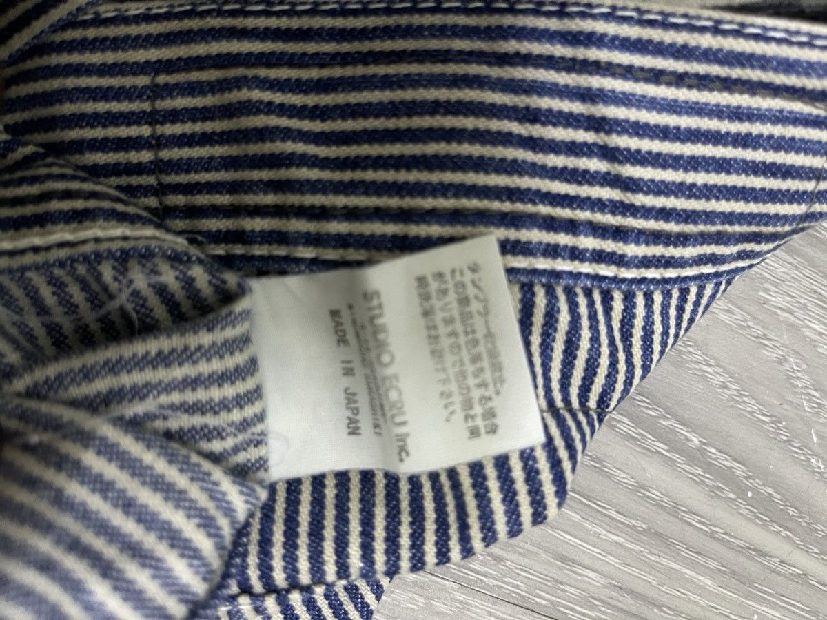 Japanese Brand Jepanes Brand x Studio Ecru Bush Pants Denim Hickory Size US 33 - 21 Thumbnail