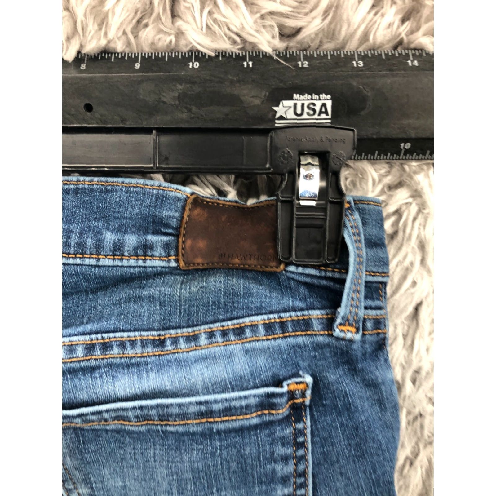 Vintage Hawthorn Jeans Skinny Size 28 Womens Medium Blue Denim Regular Rise 5-Pocket Classic American Hawthorn Size 28" / US 6 / IT 42 - 7 Thumbnail