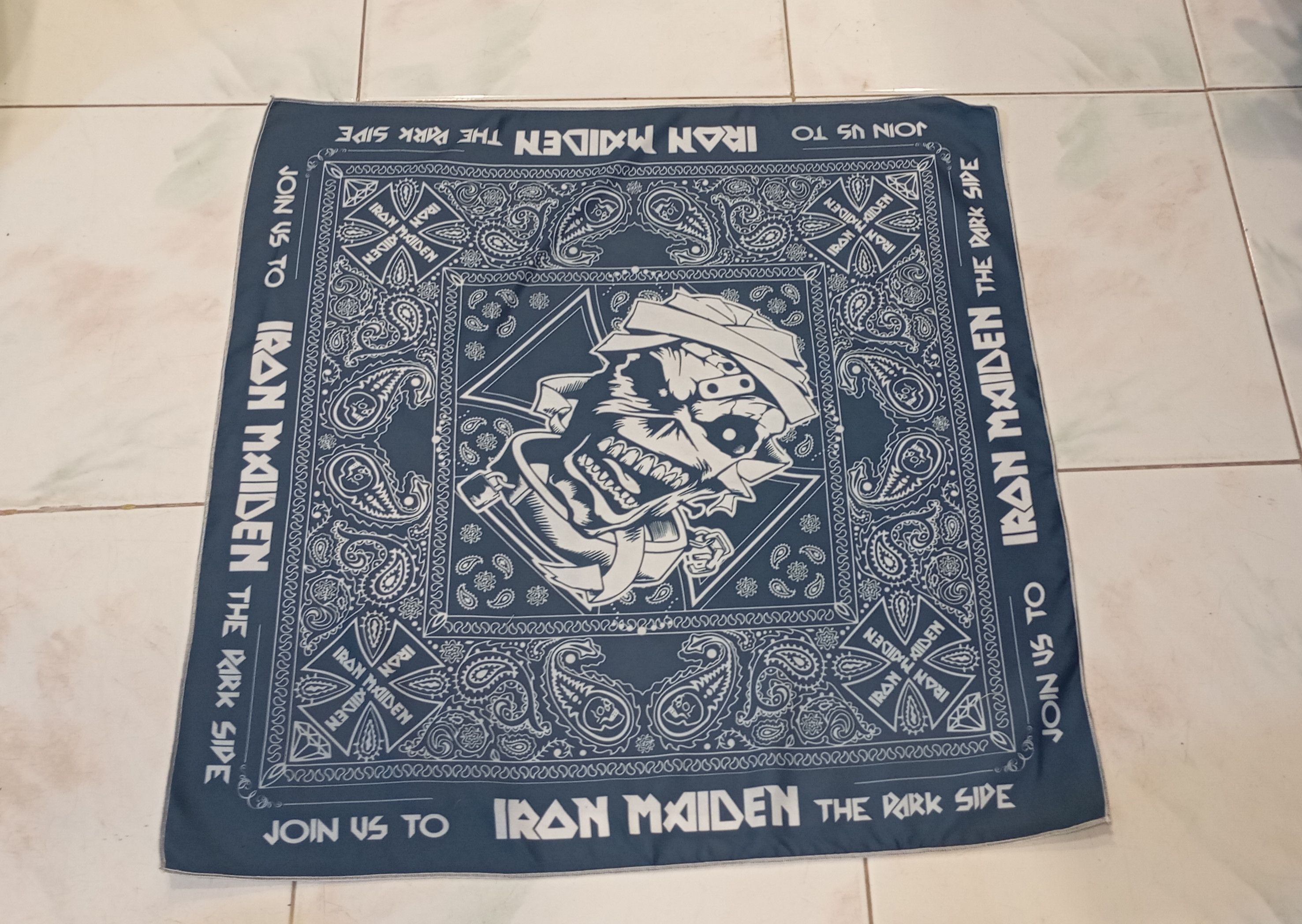 Band Tees Skulls Bandana Handkerchief Size ONE SIZE - 1 Thumbnail