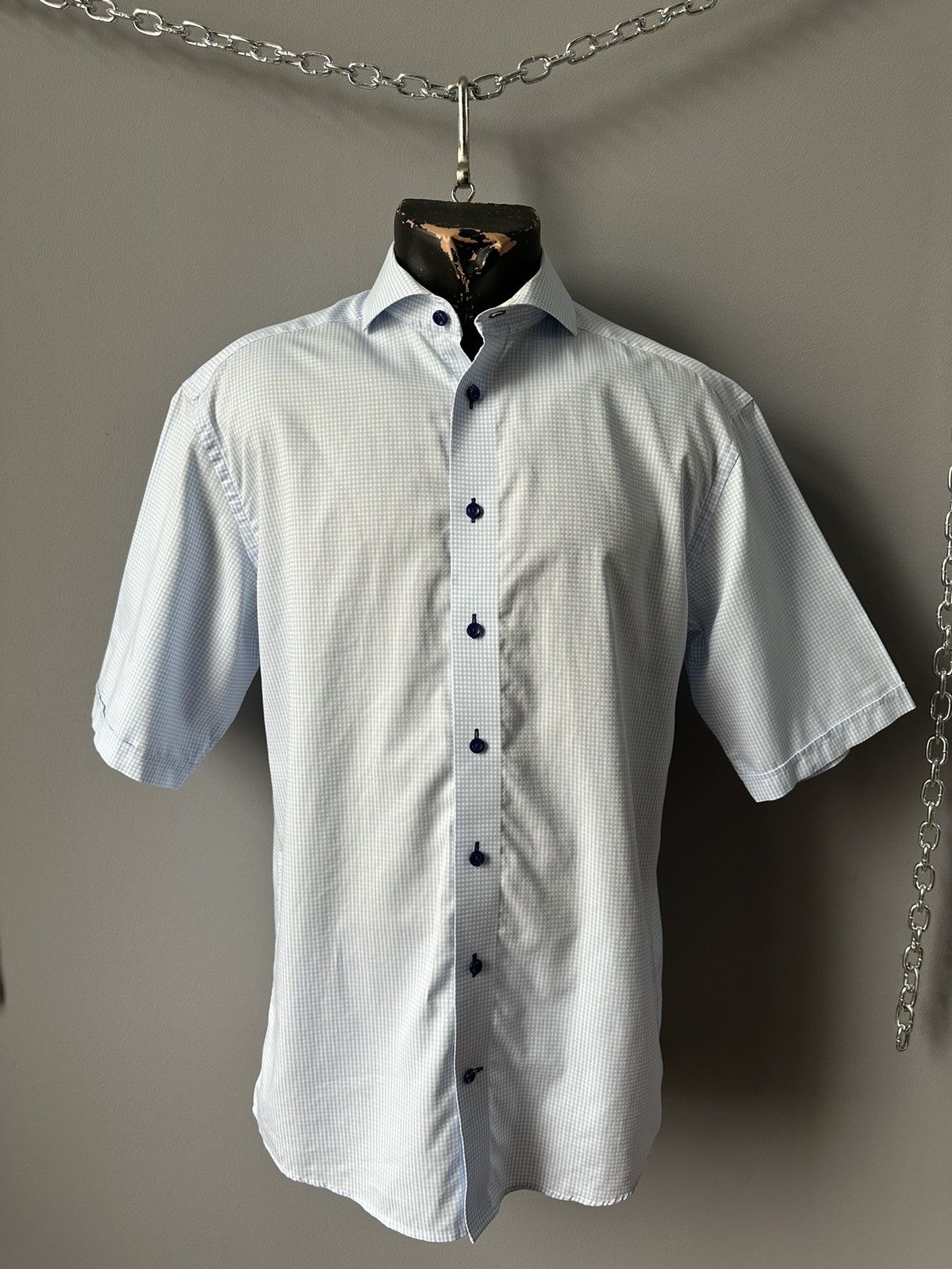 Eton Vintage Casual Shirt Eton Blue Luxury Size US M / EU 48-50 / 2 - 1 Thumbnail