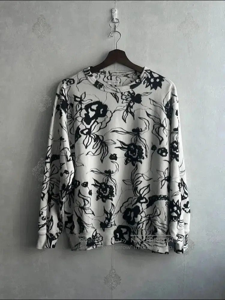 Dries Van Noten Dries Van Noten Flower Print Sweatshirt. Size US S / EU 44-46 / 1 - 1 Thumbnail