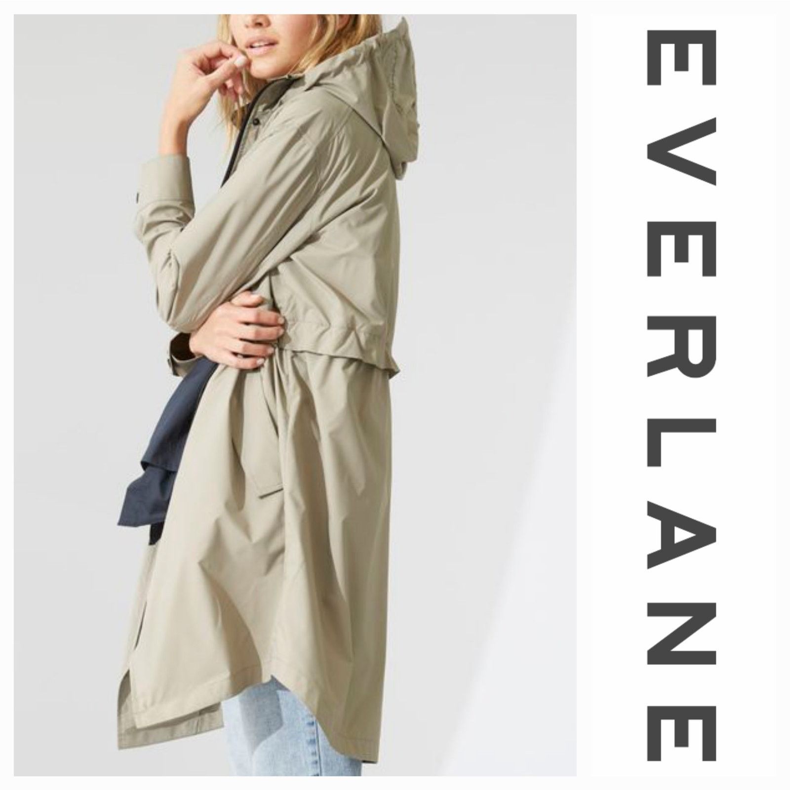 Everlane EUC Everlane The ReNew Anorak Jacket Sz. XS Taupe Size XXS / US 00 / IT 34 - 1 Thumbnail