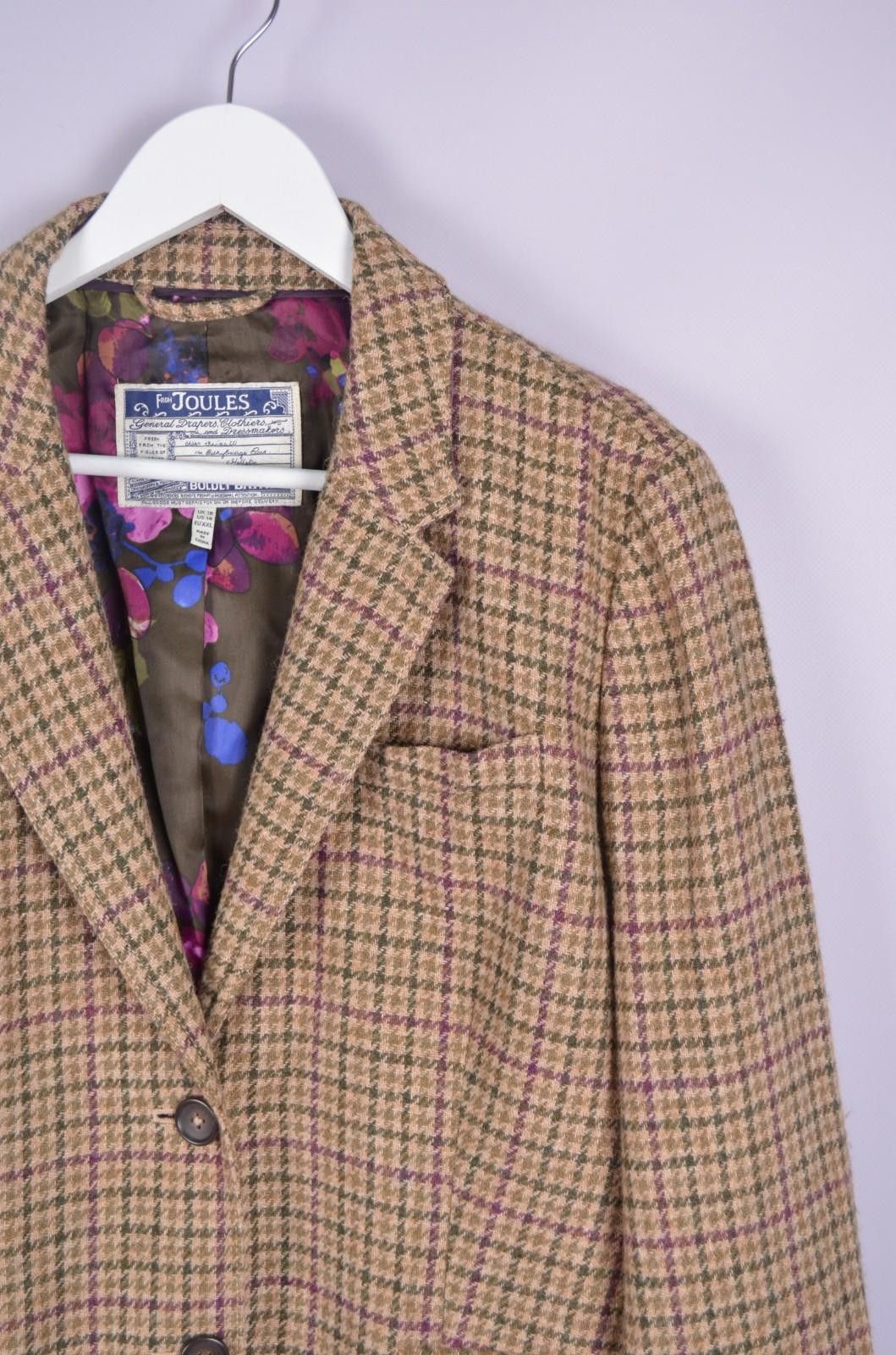 Designer Joules Jacket Tweed Portman Blazer Houndstooth Size US14 XXL Size XXL / US 16-18 / IT 52-54 - 3 Thumbnail